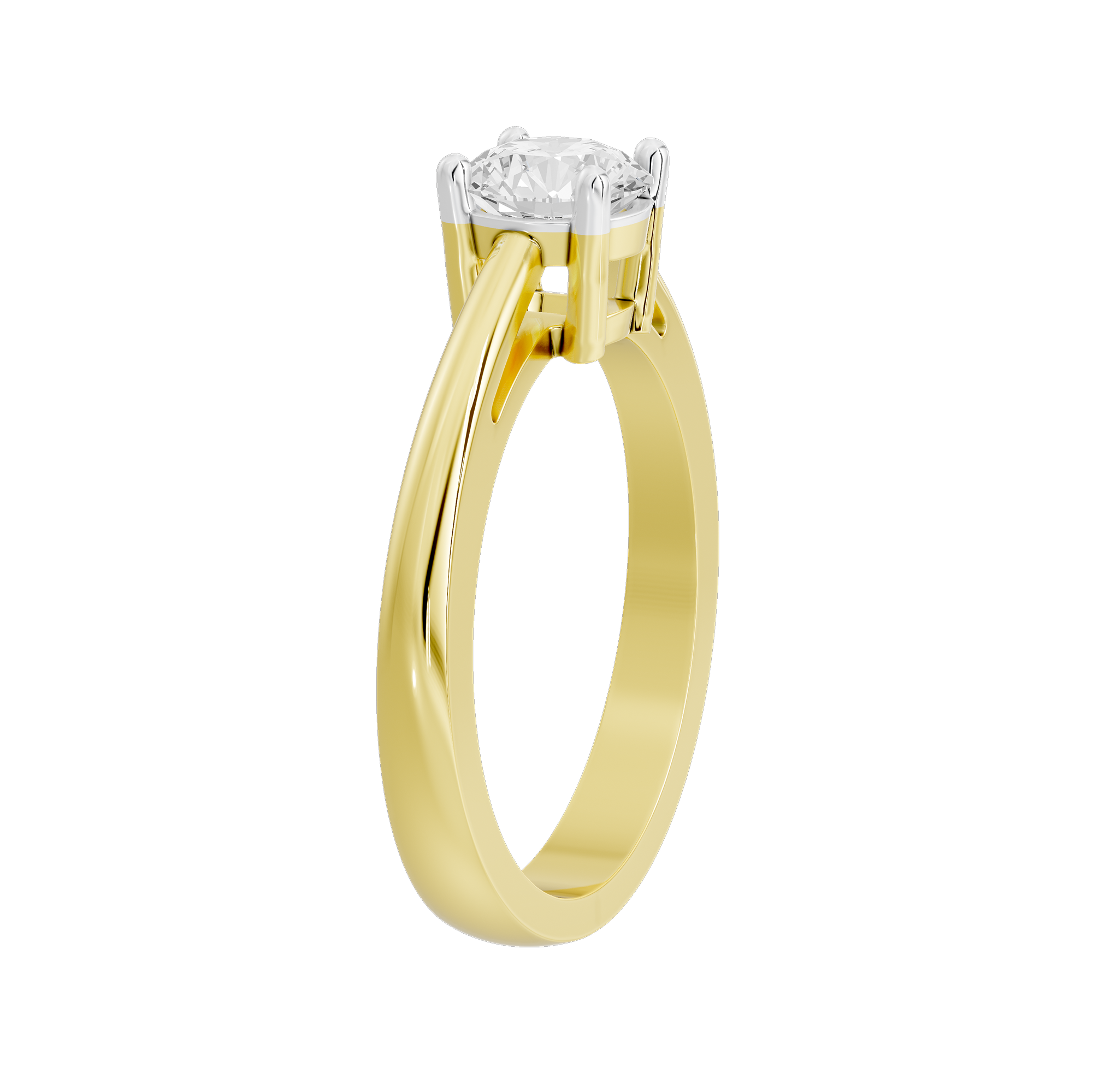 True One Singula 0.925 Carat Lab Grown Diamond Ring