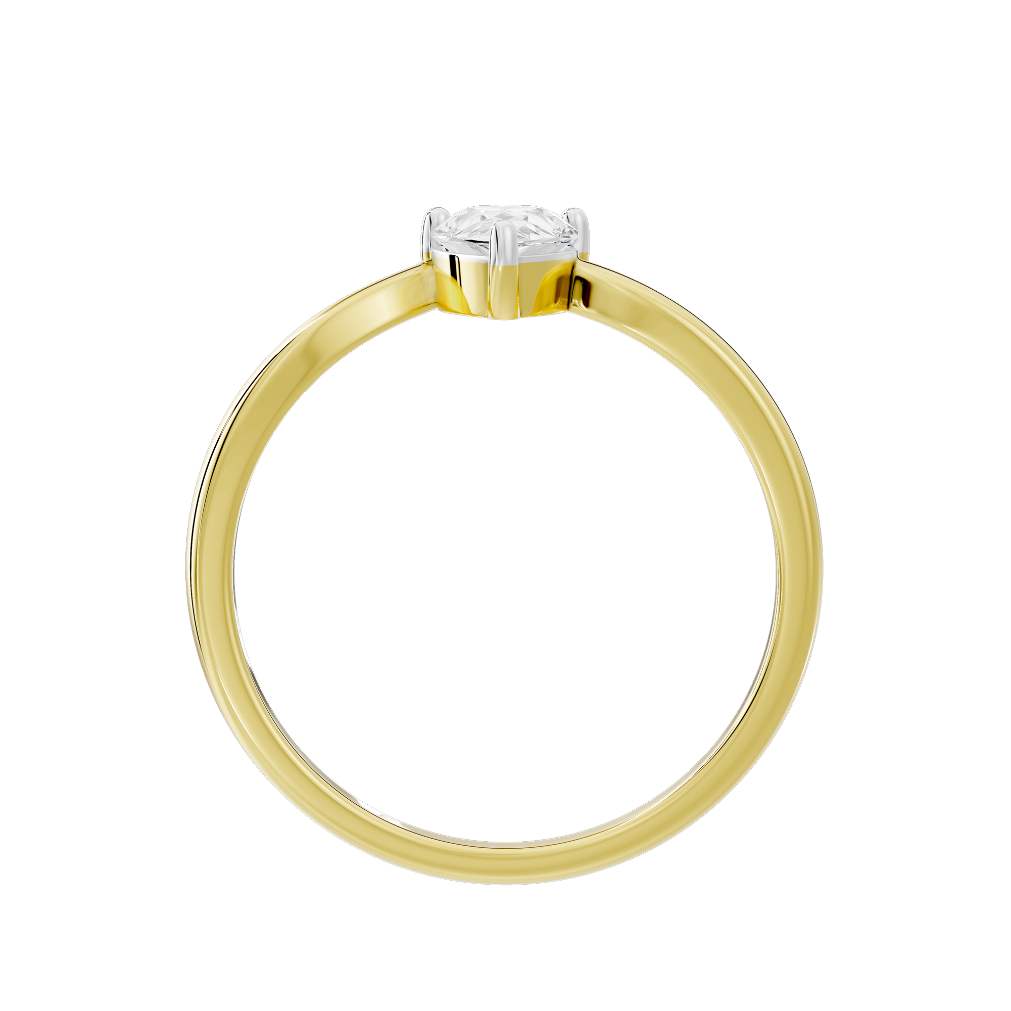 Singula Pear 0.771 Carat Lab Grown Diamond Ring