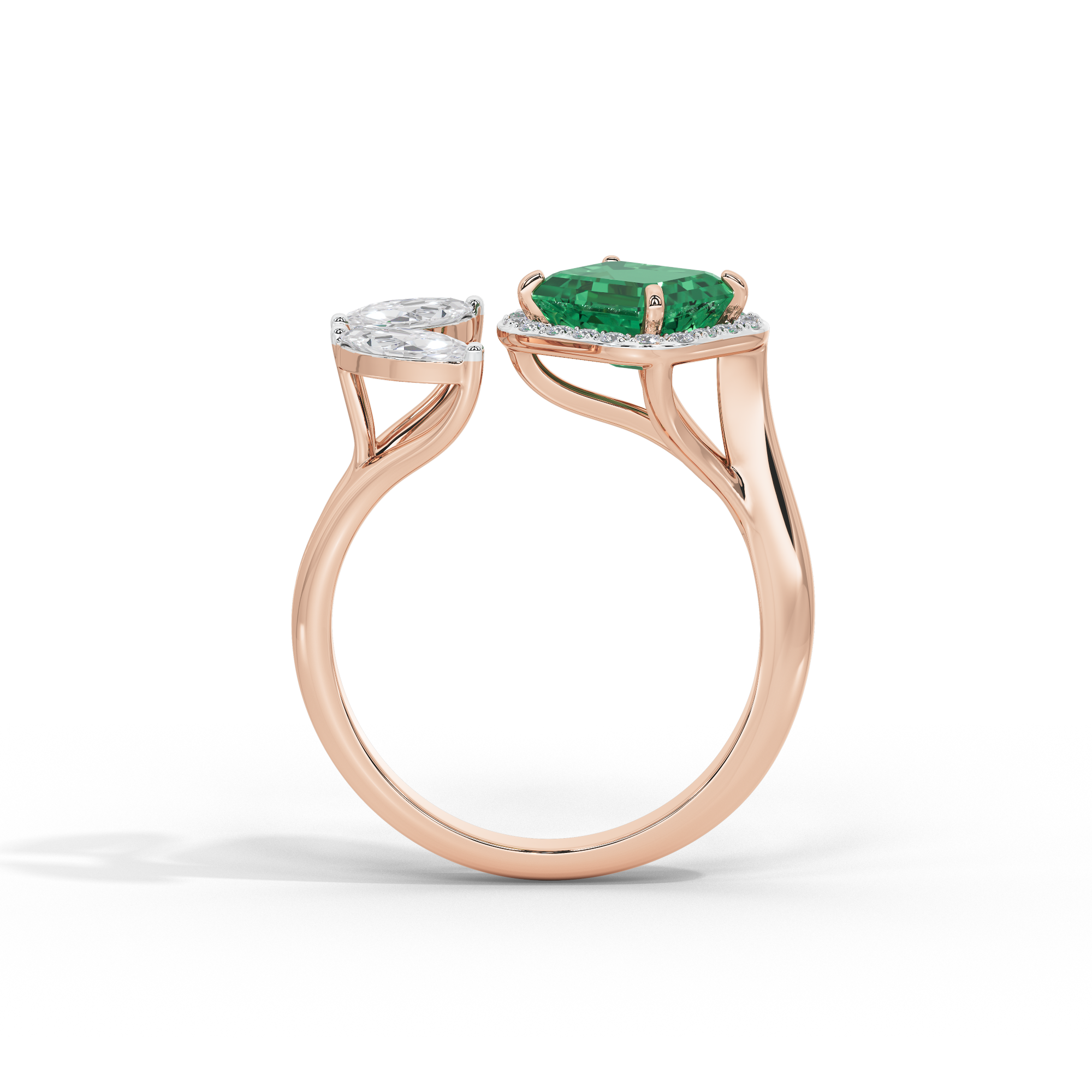 Triple Treat Fancy 0.815 Carat Lab Grown Diamond Ring