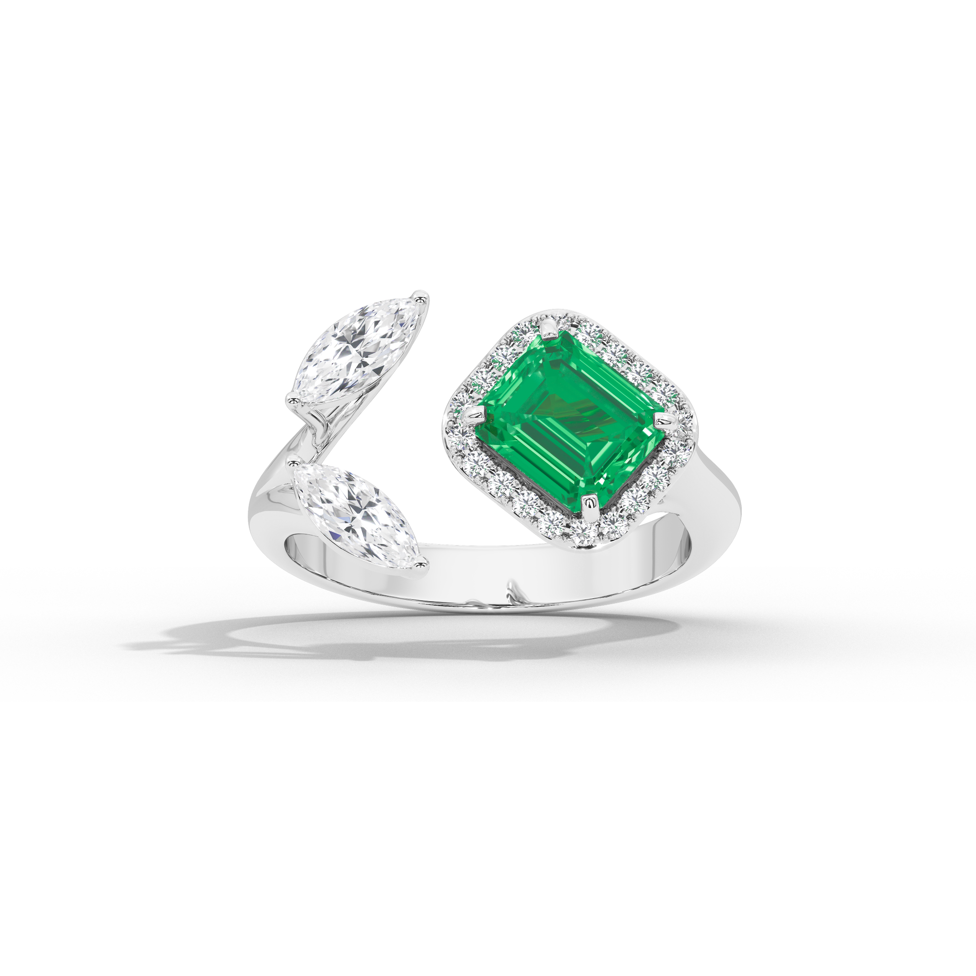 Triple Treat Fancy 0.815 Carat Lab Grown Diamond Ring