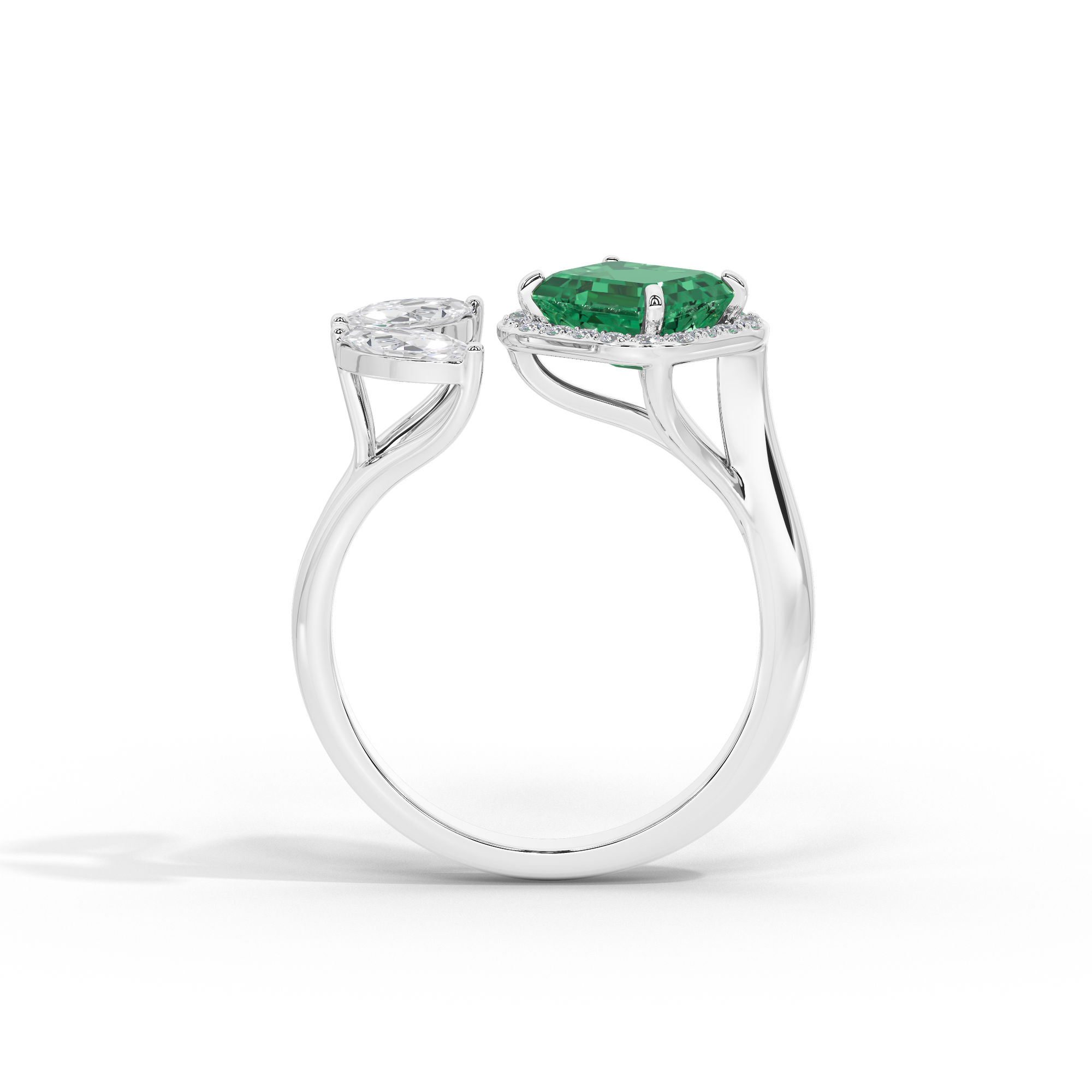 Triple Treat Fancy 0.815 Carat Lab Grown Diamond Ring