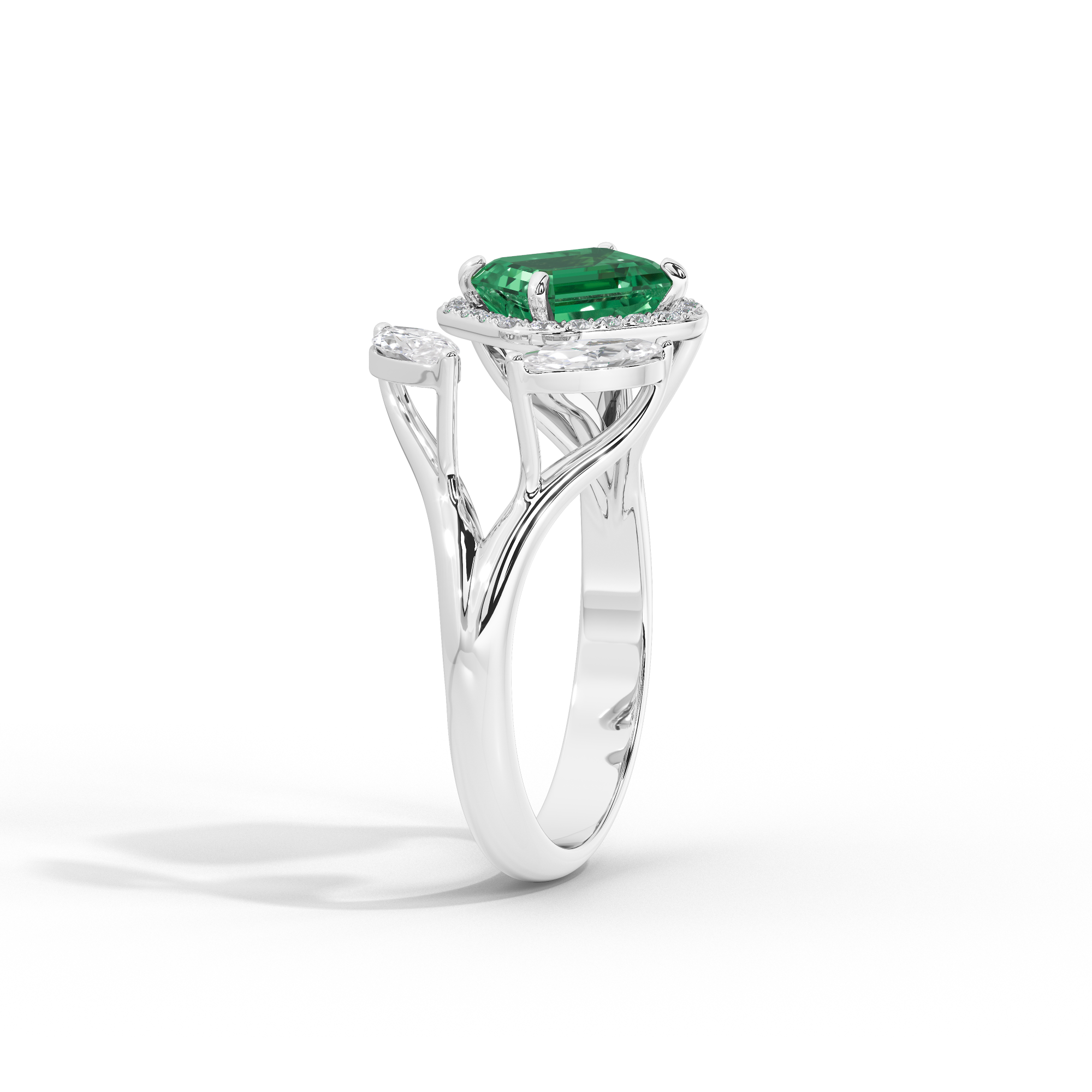 Triple Treat Fancy 0.815 Carat Lab Grown Diamond Ring