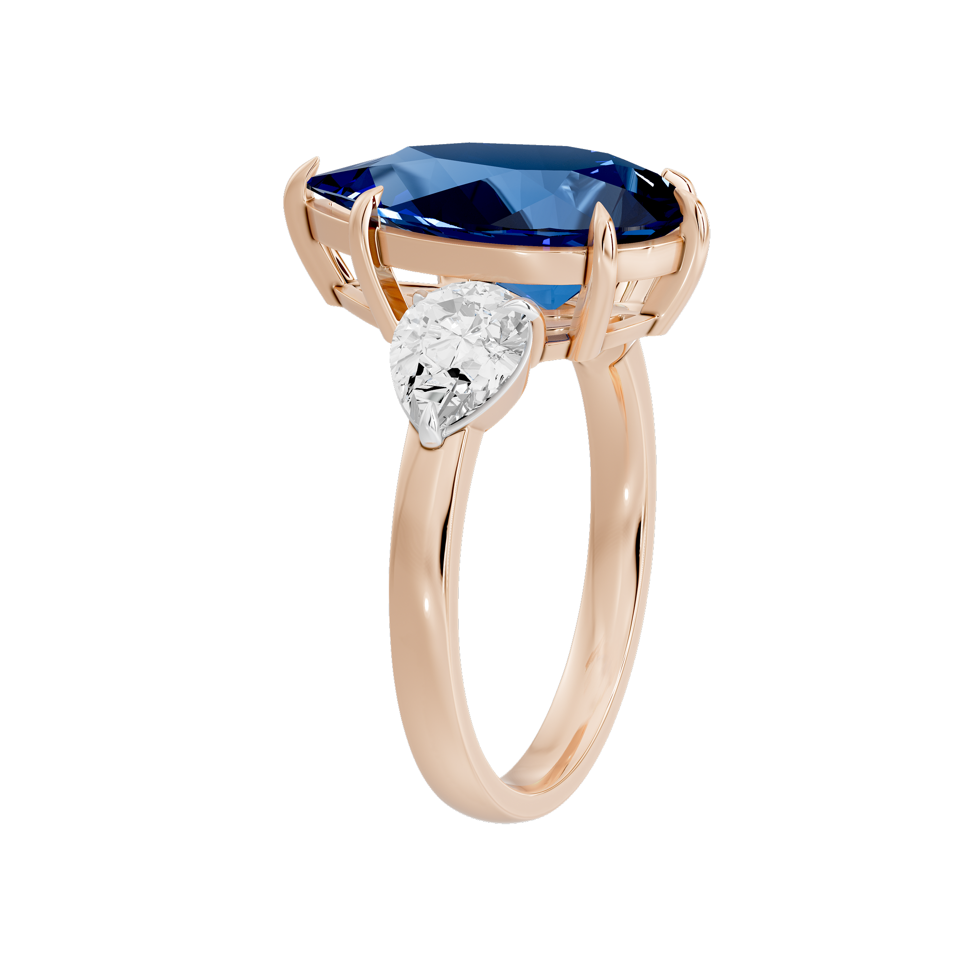 Glow Orbit three stone 0.985 Carat Lab Grown Diamond Ring