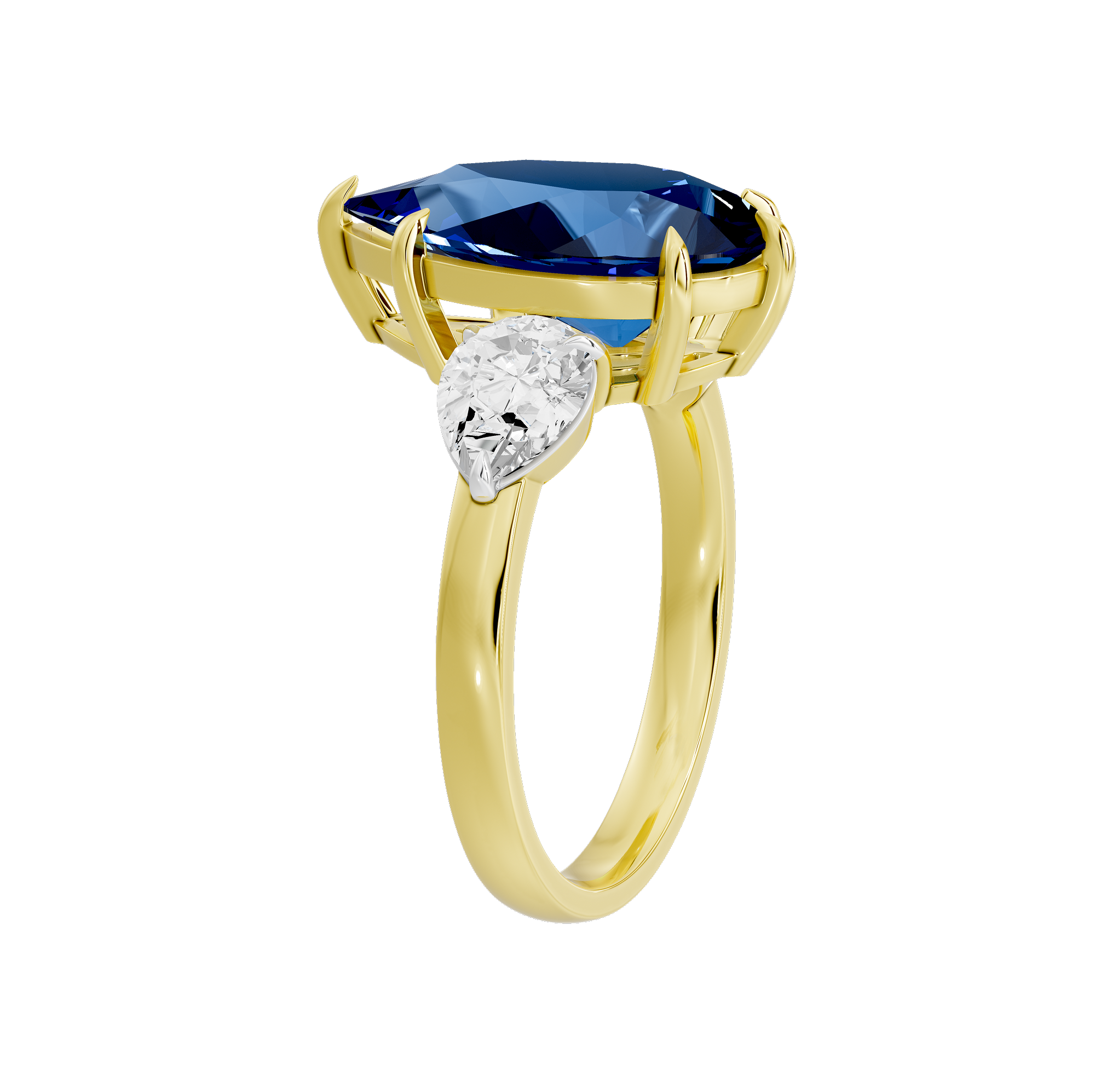 Glow Orbit three stone 0.985 Carat Lab Grown Diamond Ring