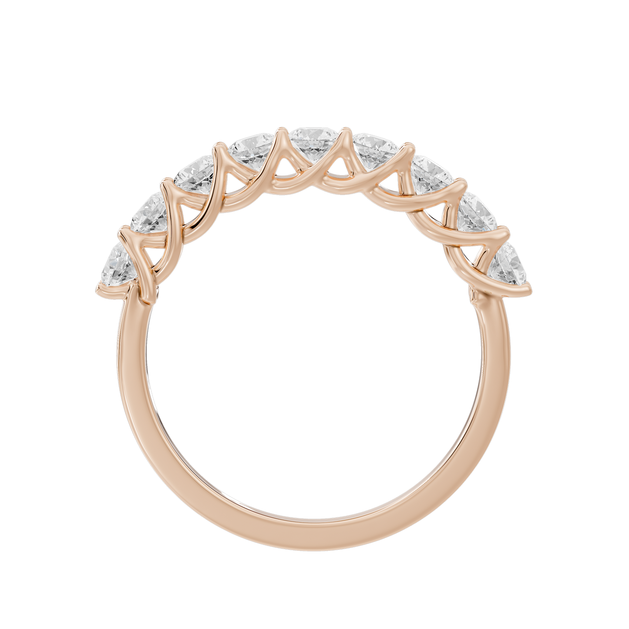 Ice Me Round Diamond Half Eternity 0.996 Carat Lab Grown Diamond