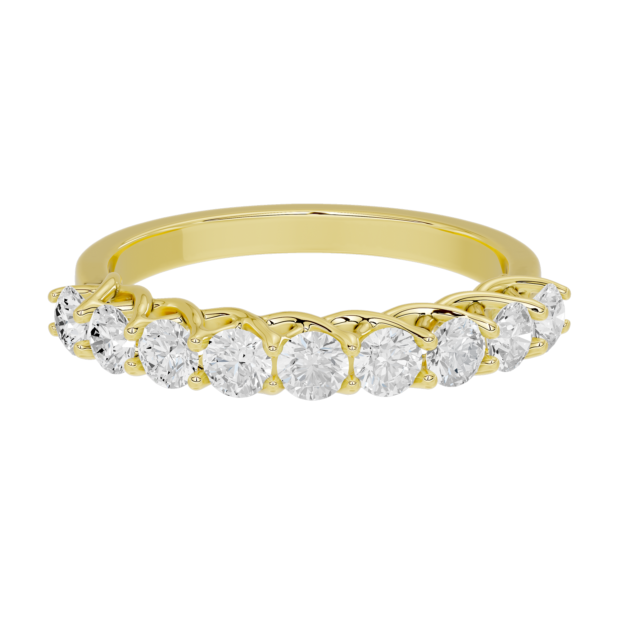 Ice Me Round Diamond Half Eternity 0.996 Carat Lab Grown Diamond