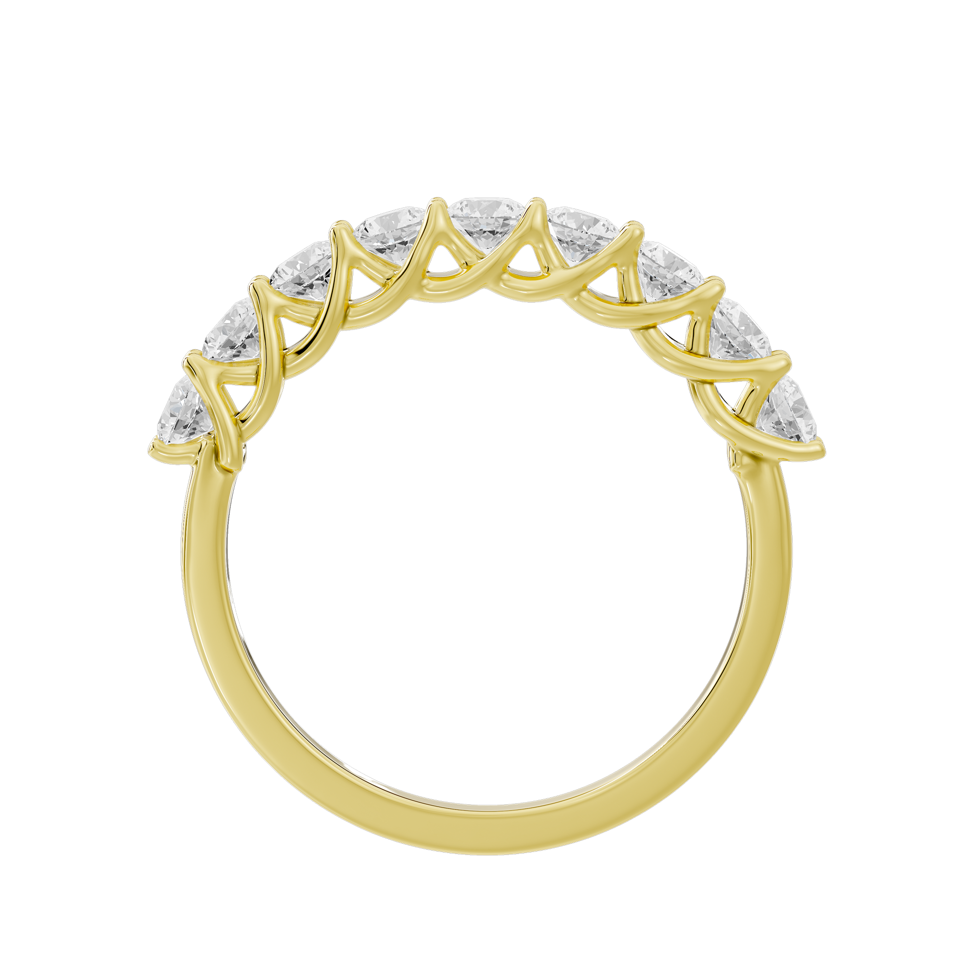 Ice Me Round Diamond Half Eternity 0.996 Carat Lab Grown Diamond