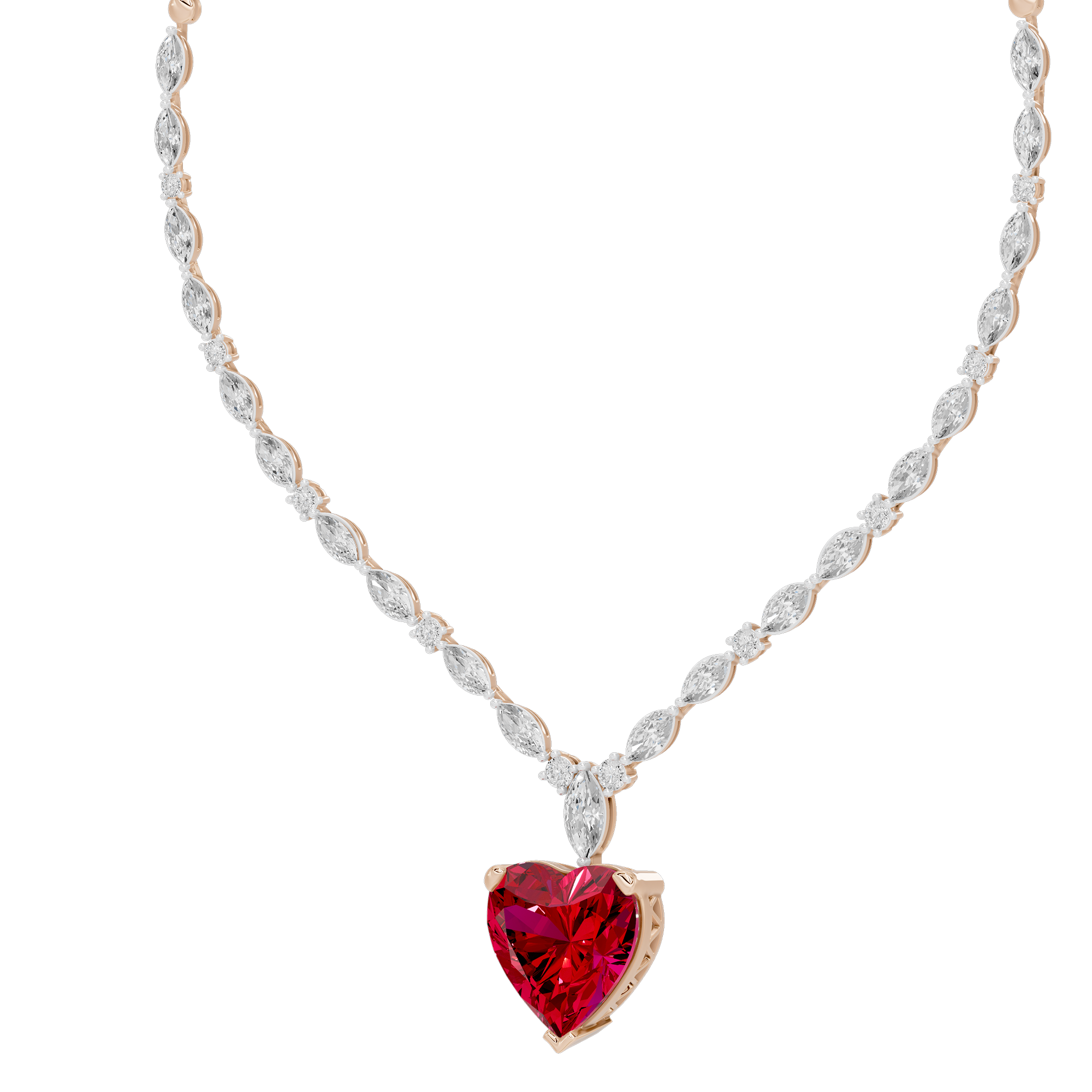 Ruby Muse 10.923 Lab Grown Diamond Necklace