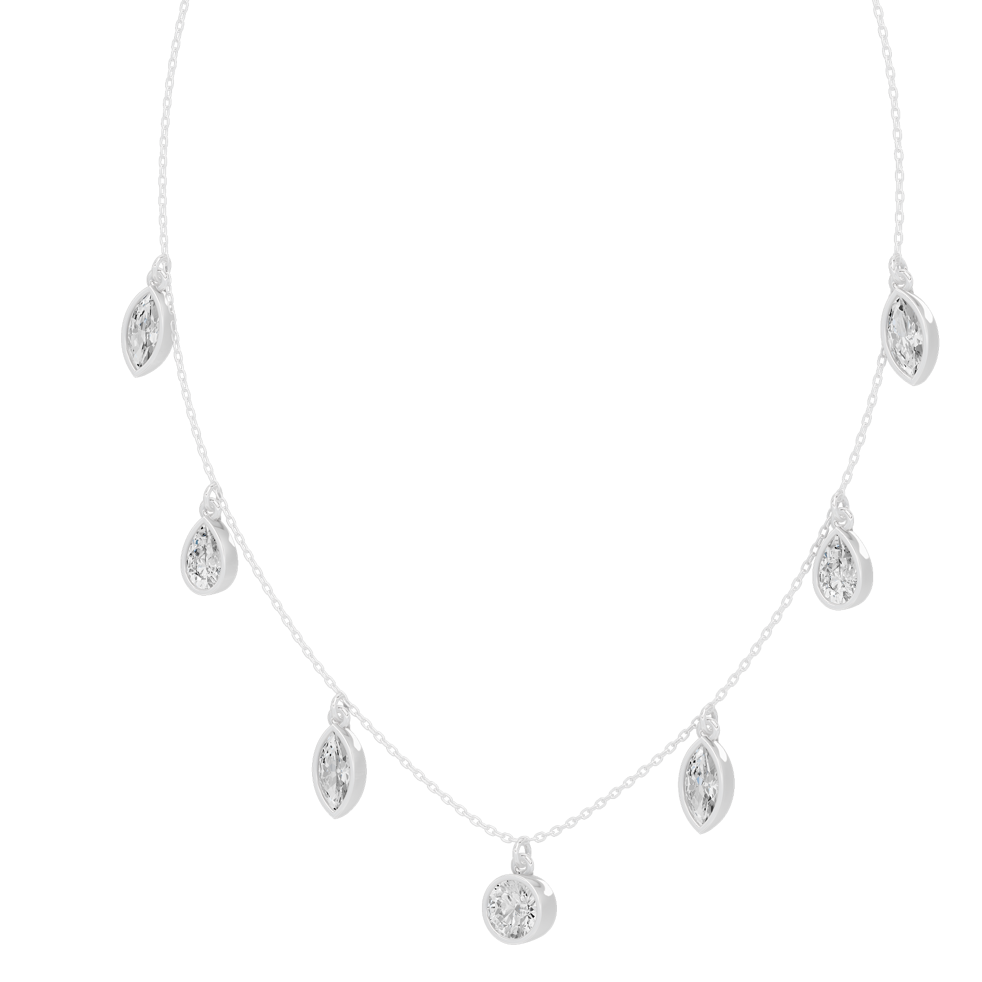 Cascade Dance 3.935 Lab Grown Diamond Necklace