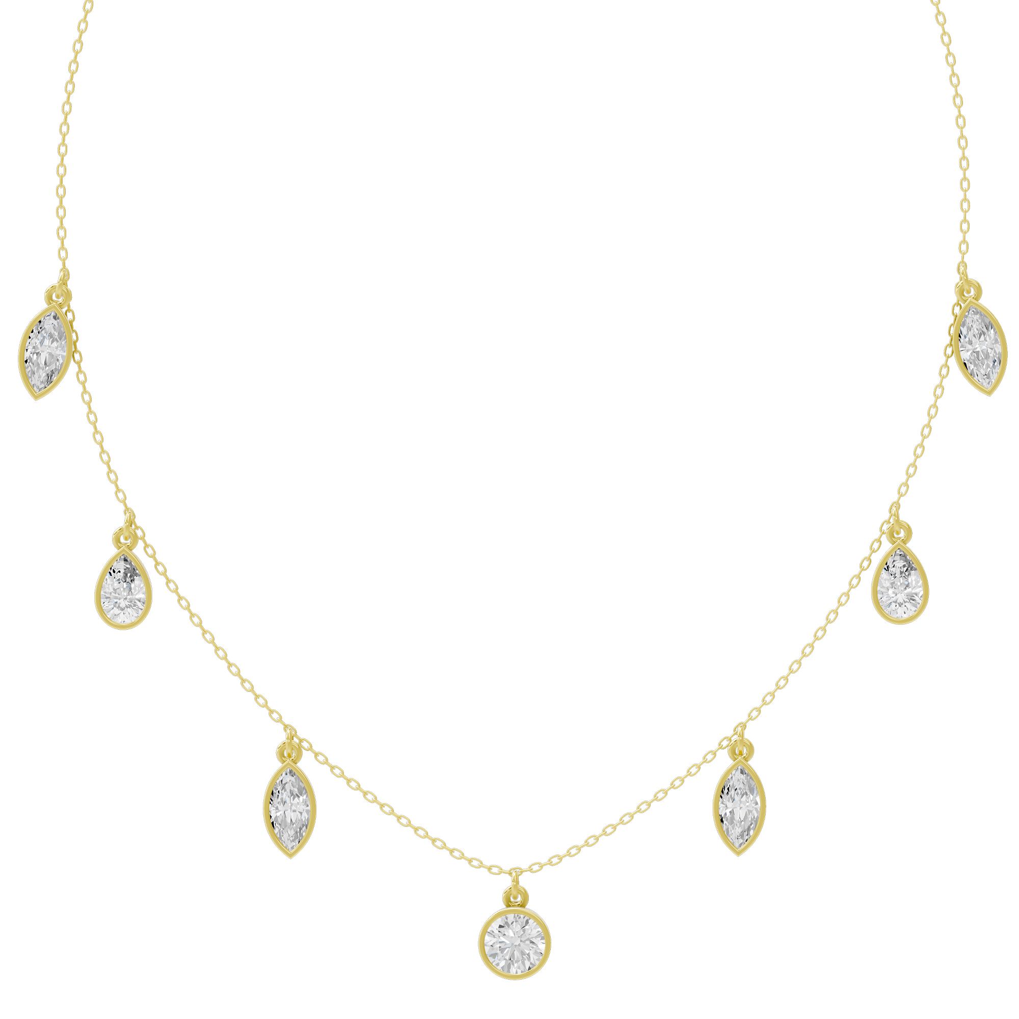 Cascade Dance 3.935 Lab Grown Diamond Necklace