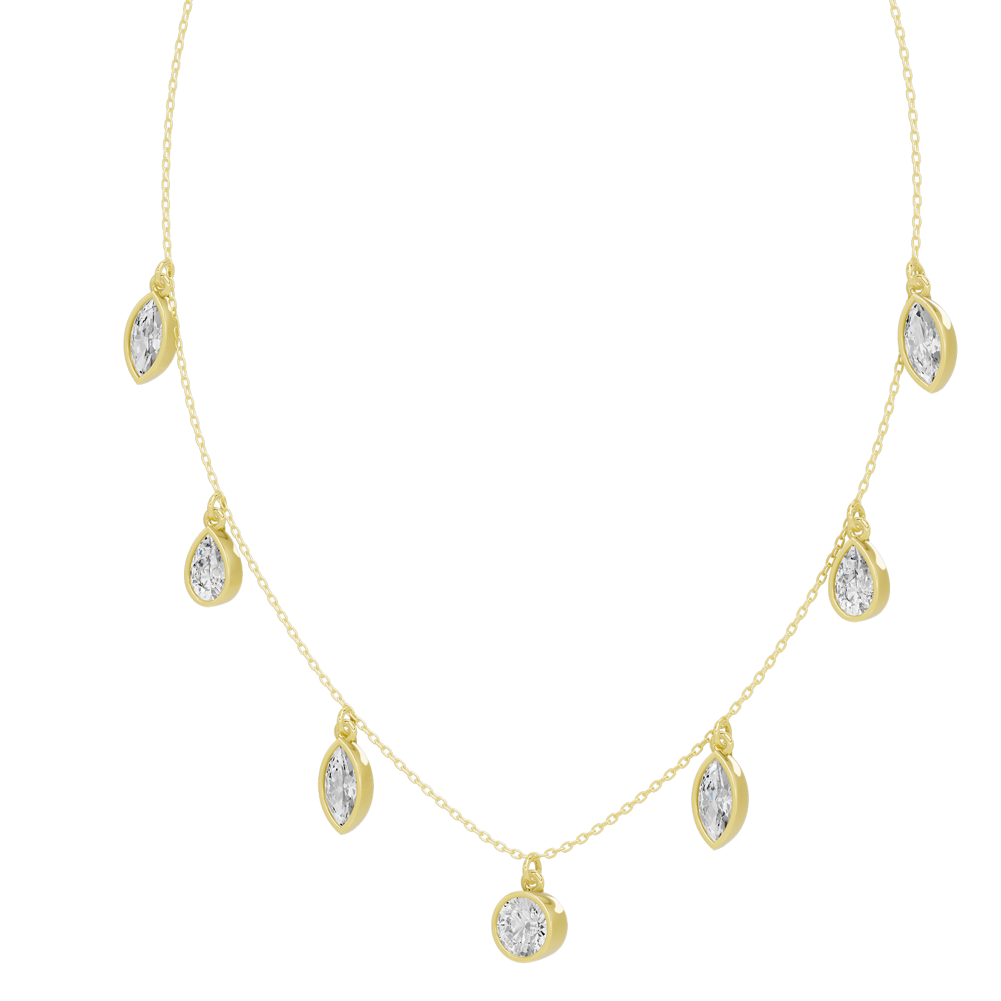 Cascade Dance 3.935 Lab Grown Diamond Necklace