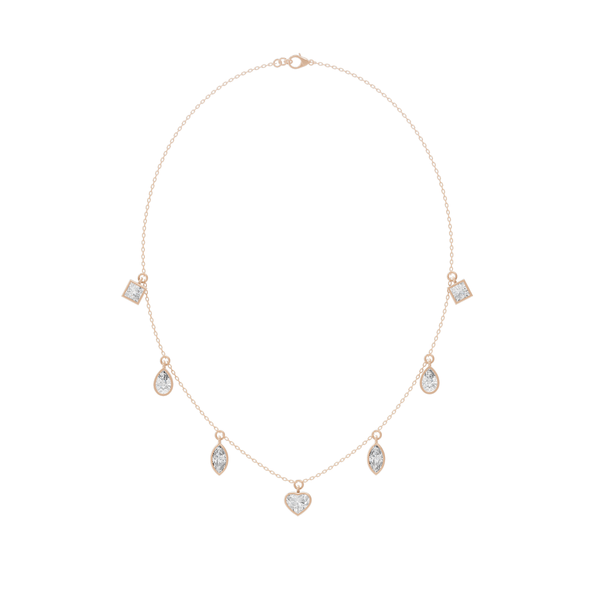 Dewdrop Dance 4.368 Lab Grown Diamond Necklace