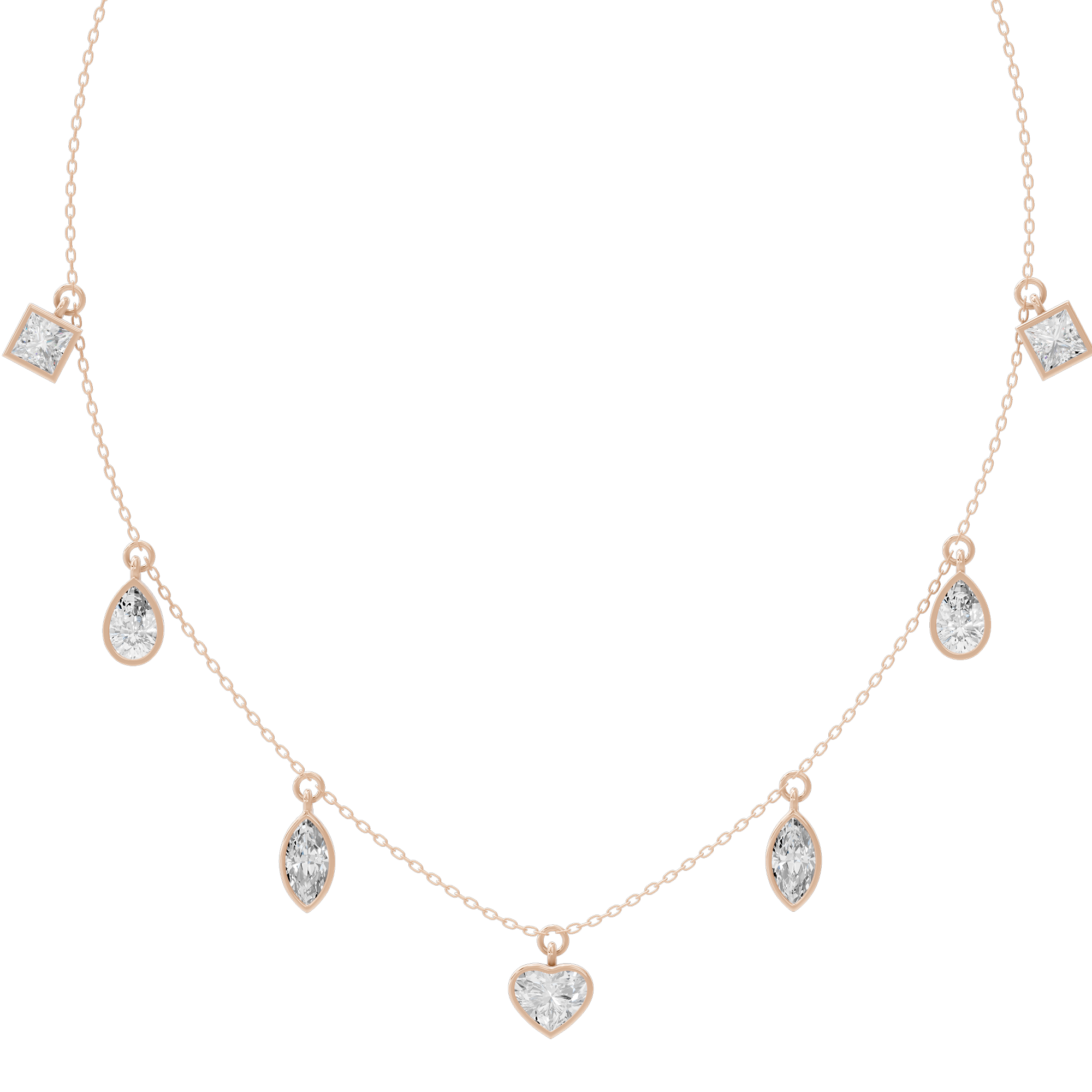 Dewdrop Dance 4.368 Lab Grown Diamond Necklace