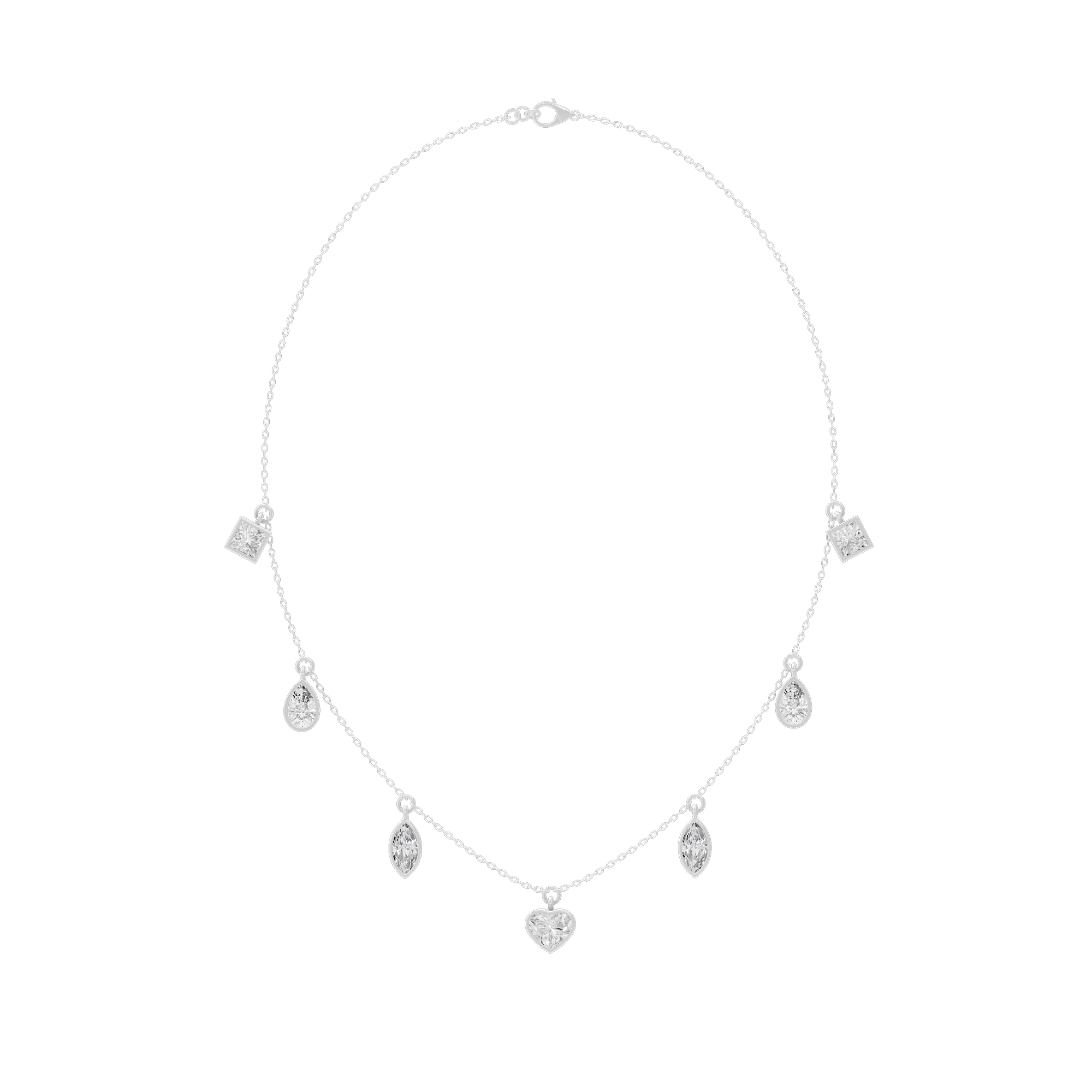 Dewdrop Dance 4.368 Lab Grown Diamond Necklace