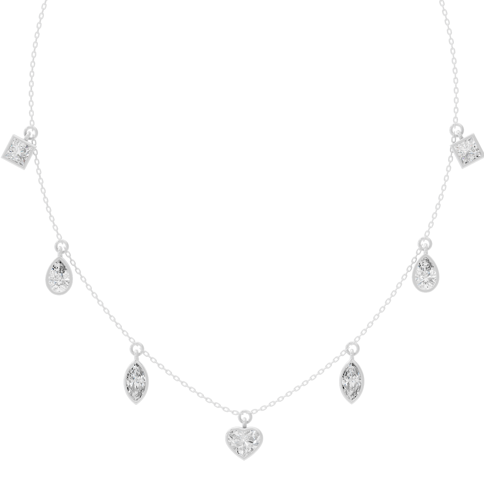 Dewdrop Dance 4.368 Lab Grown Diamond Necklace
