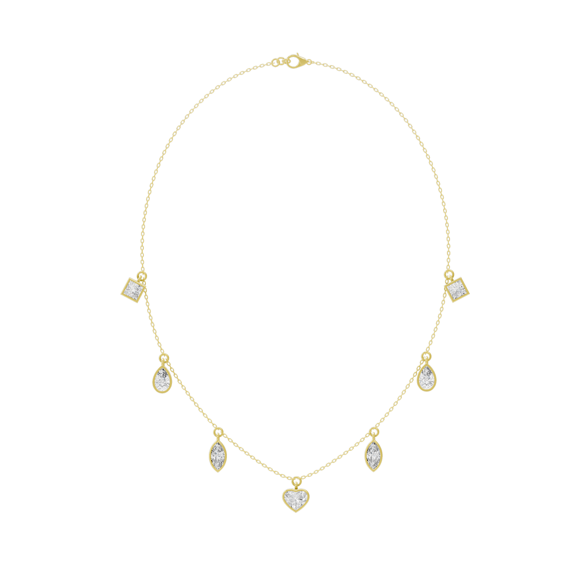 Dewdrop Dance 4.368 Lab Grown Diamond Necklace