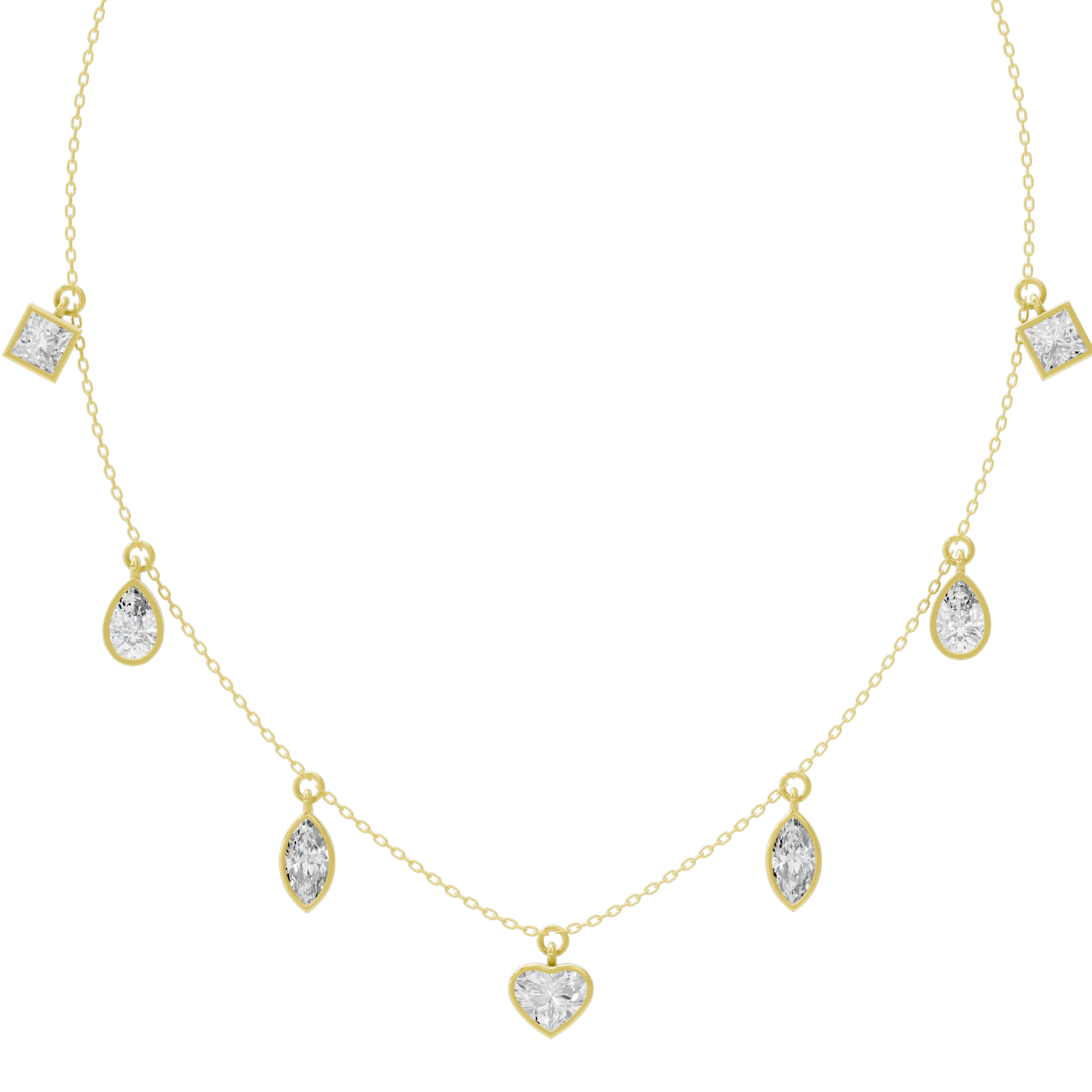 Dewdrop Dance 4.368 Lab Grown Diamond Necklace