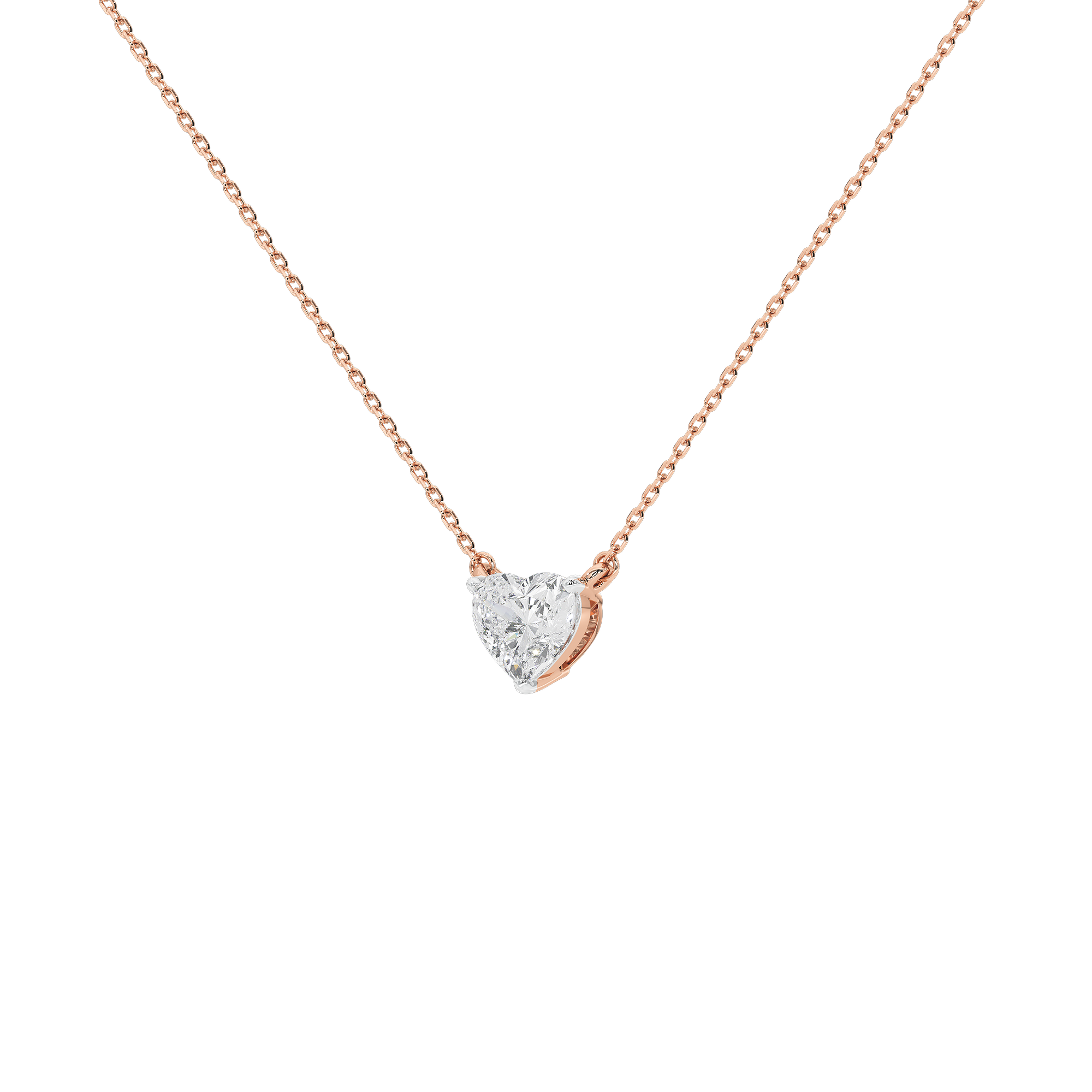 A heart 1.315 Lab Grown Diamond Pendant
