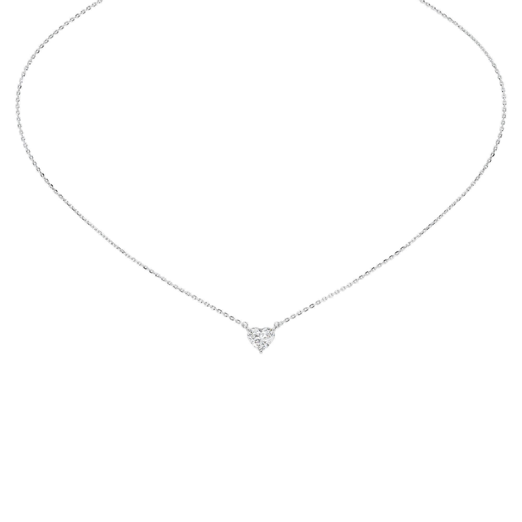 A heart 1.315 Lab Grown Diamond Pendant
