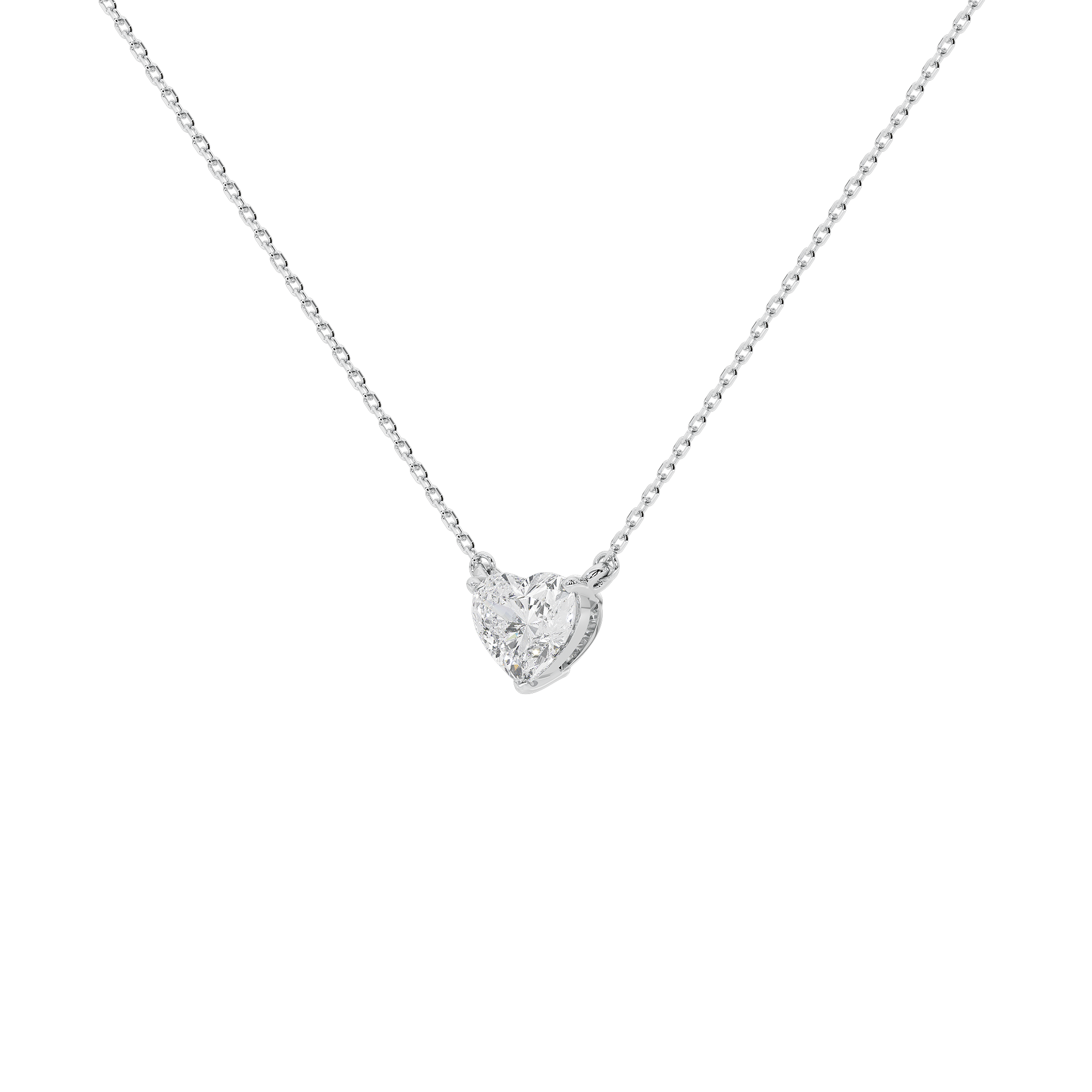 A heart 1.315 Lab Grown Diamond Pendant