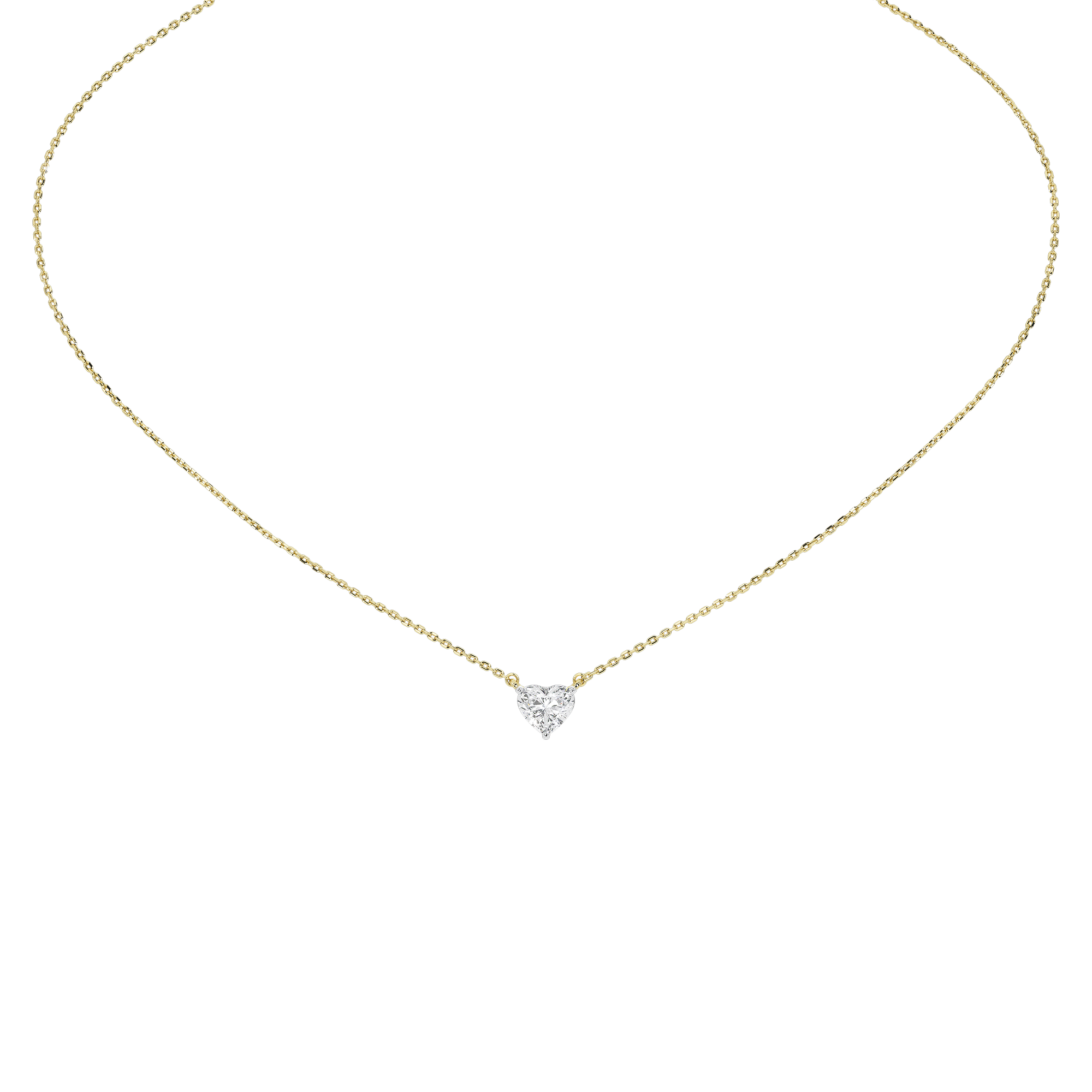 A heart 1.315 Lab Grown Diamond Pendant