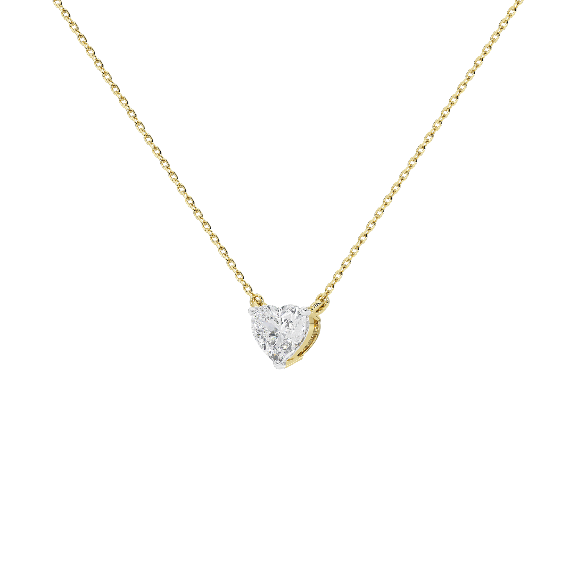A heart 1.315 Lab Grown Diamond Pendant