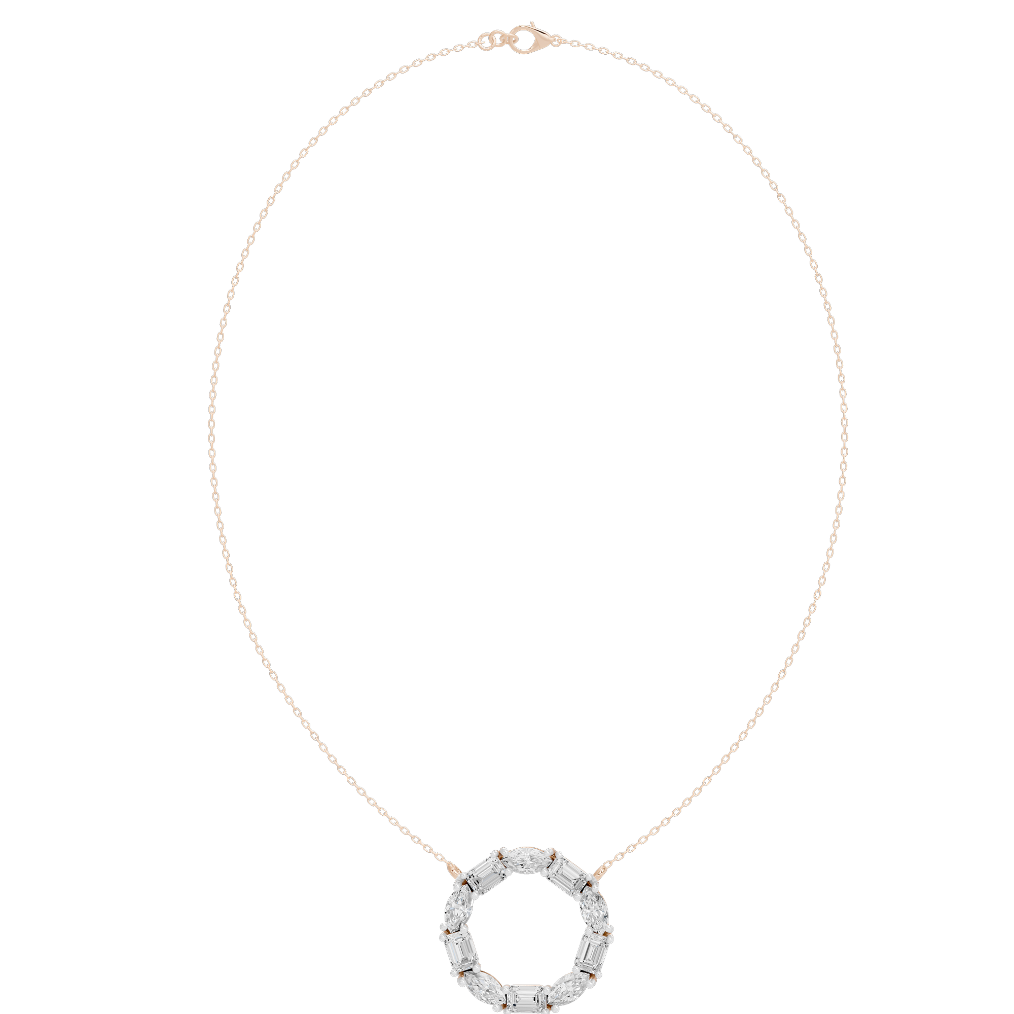 Rondé 3.845 Lab Grown Diamond Pendant