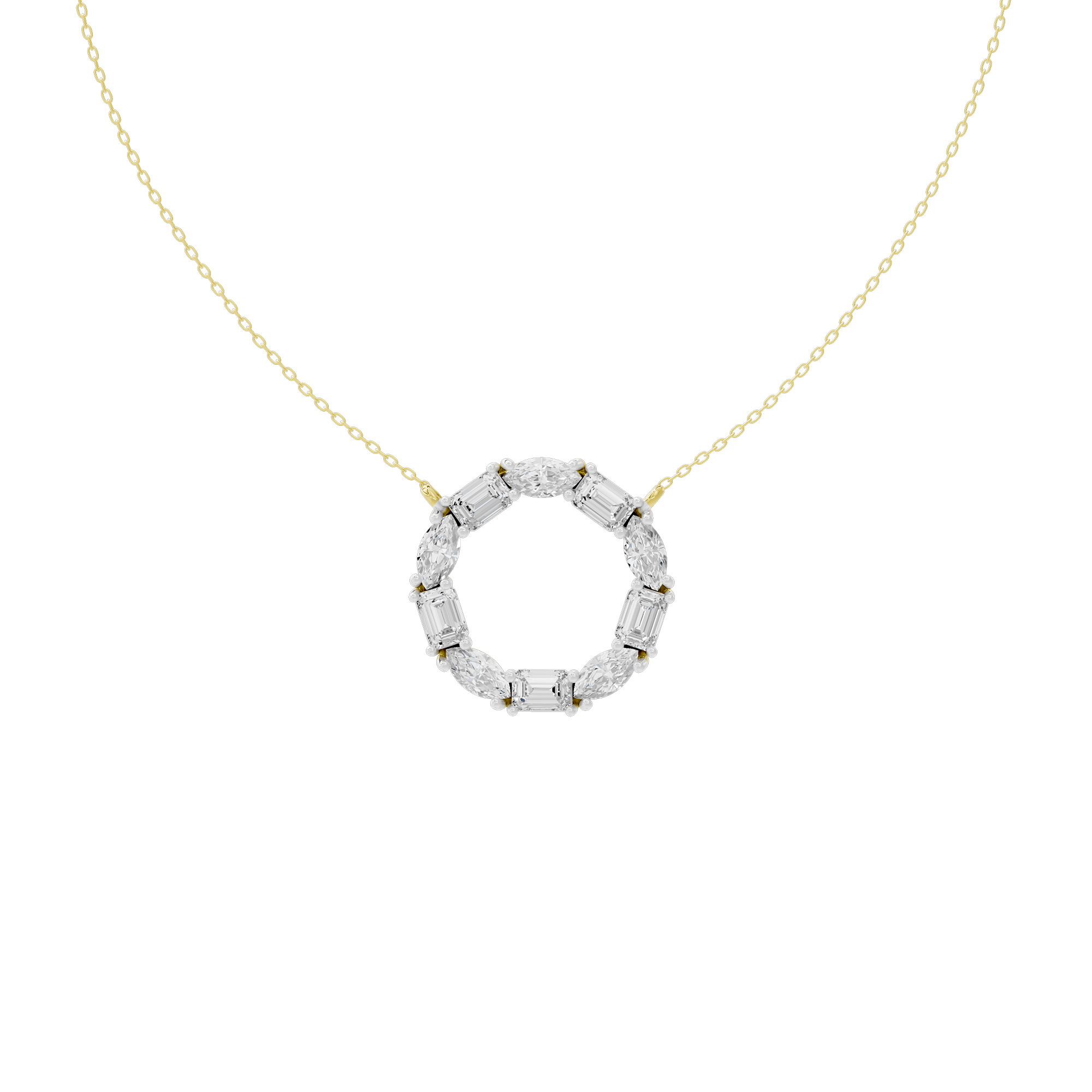 Rondé 3.845 Lab Grown Diamond Pendant