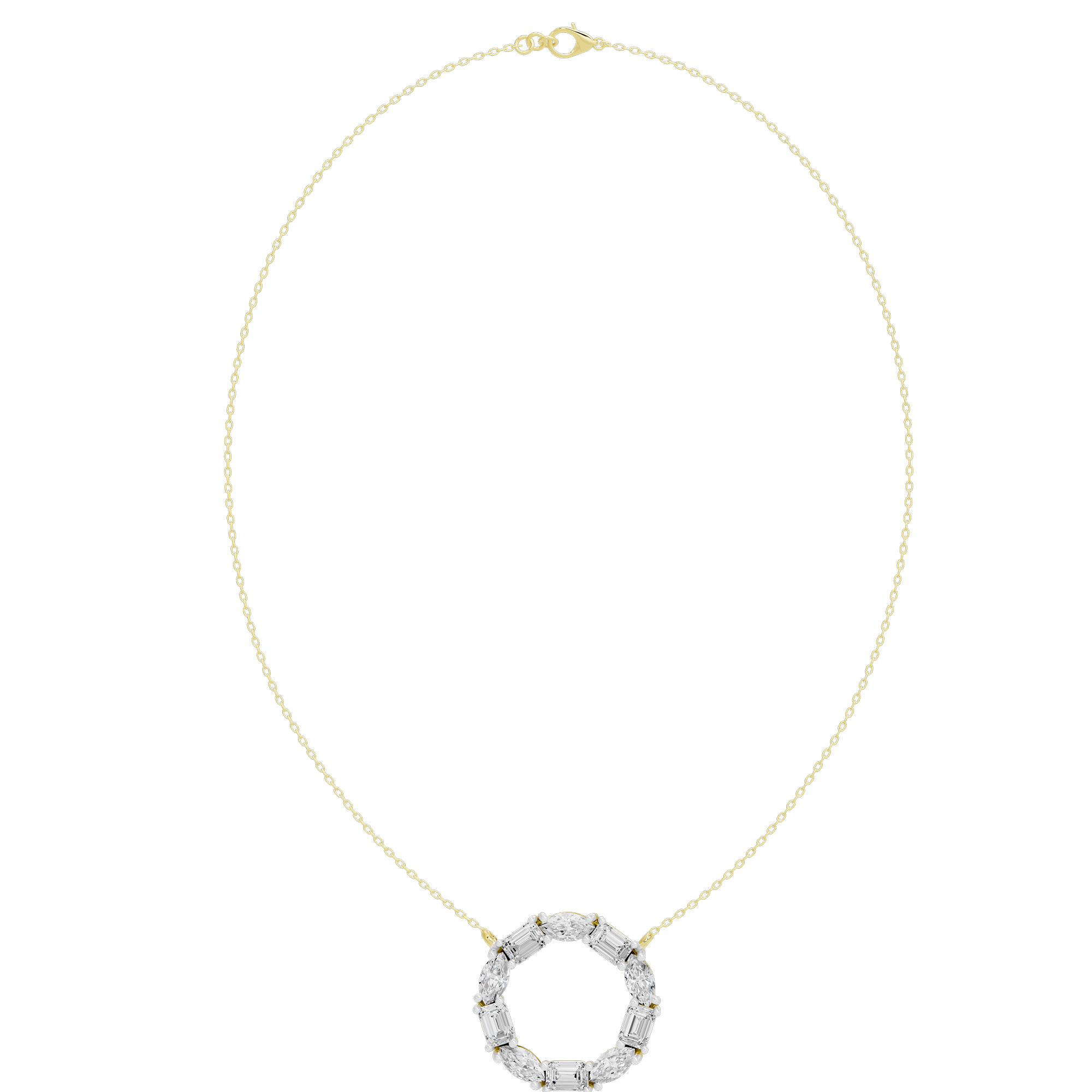 Rondé 3.845 Lab Grown Diamond Pendant