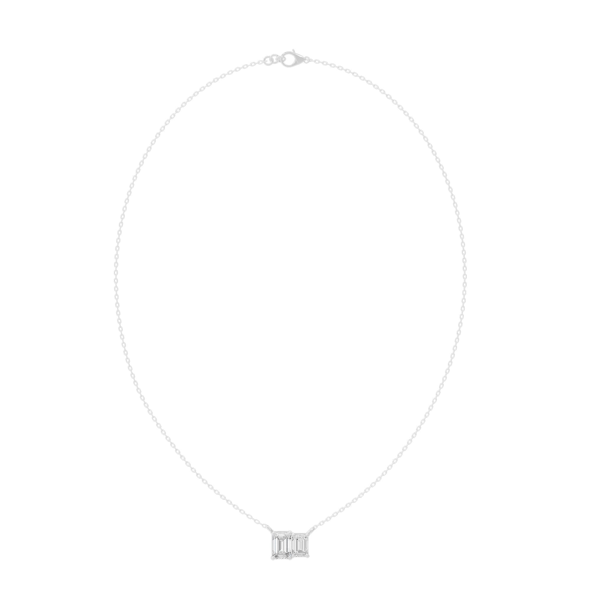 Tide Twins 1.667 Carat Lab Grown Diamond Pendant