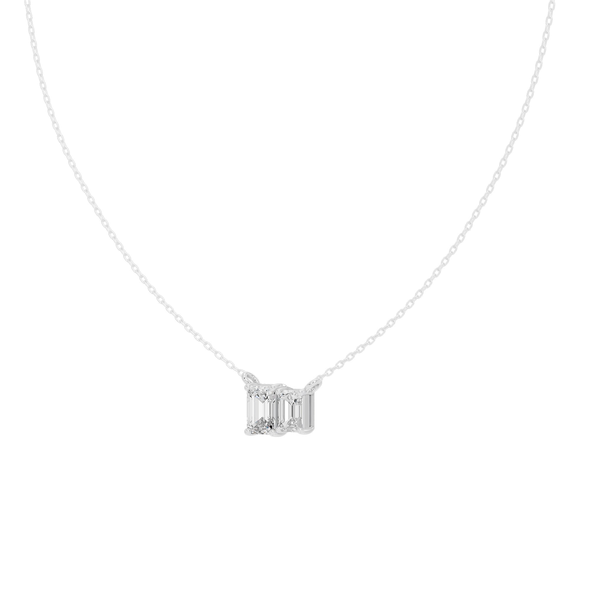 Tide Twins 1.667 Carat Lab Grown Diamond Pendant