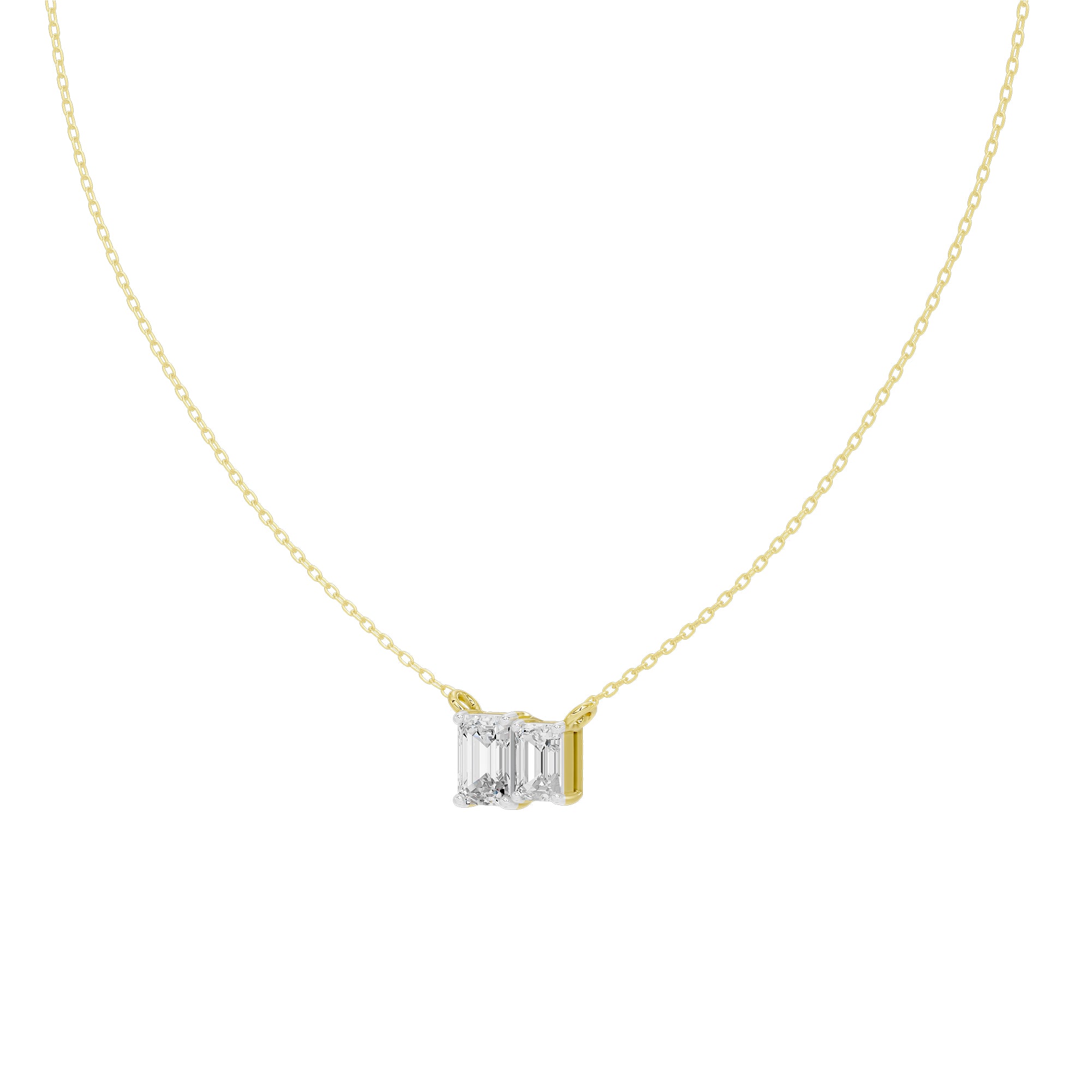 Tide Twins 1.667 Carat Lab Grown Diamond Pendant
