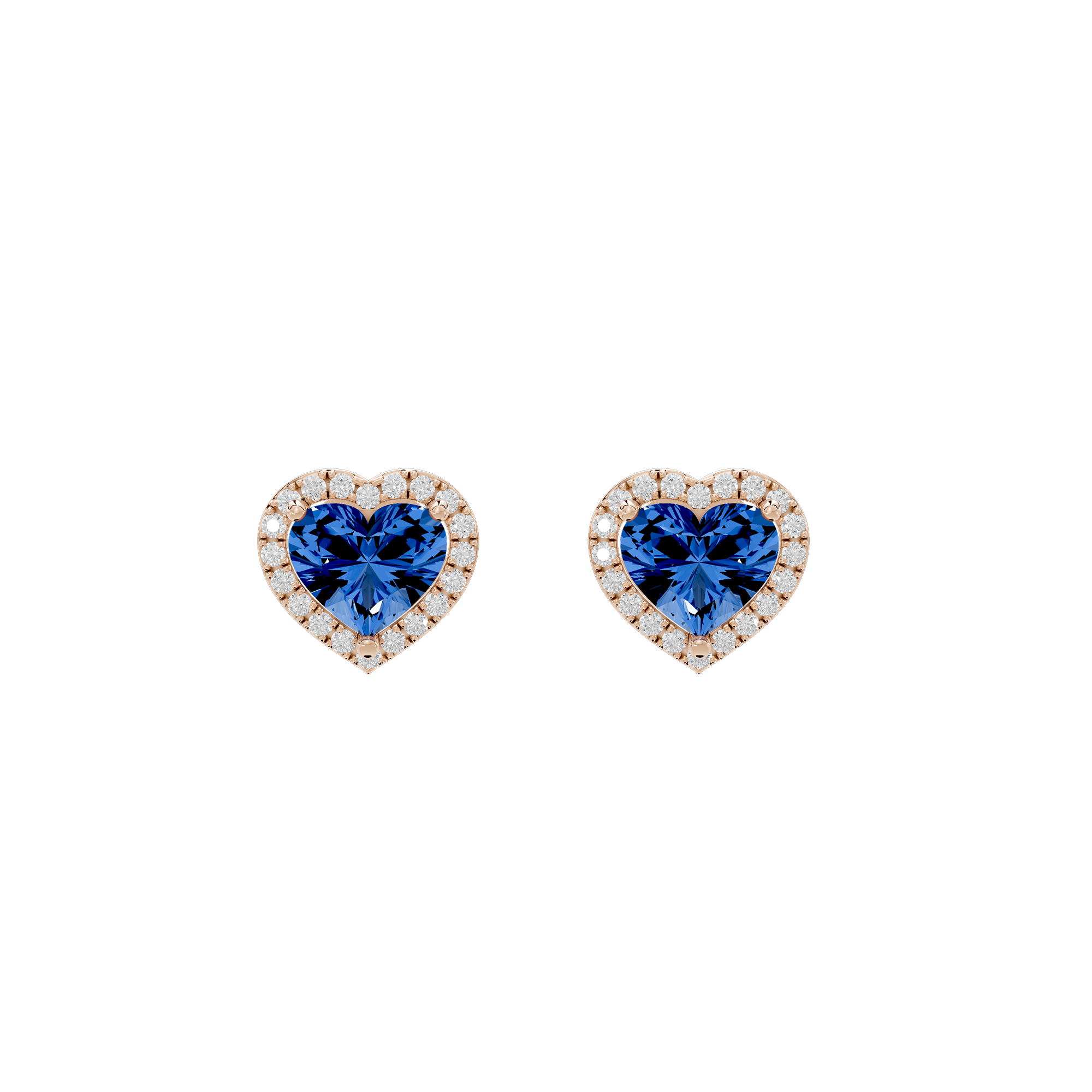 Sparkly Heart 1.815 Carat Lab Grown Diamond Earrings