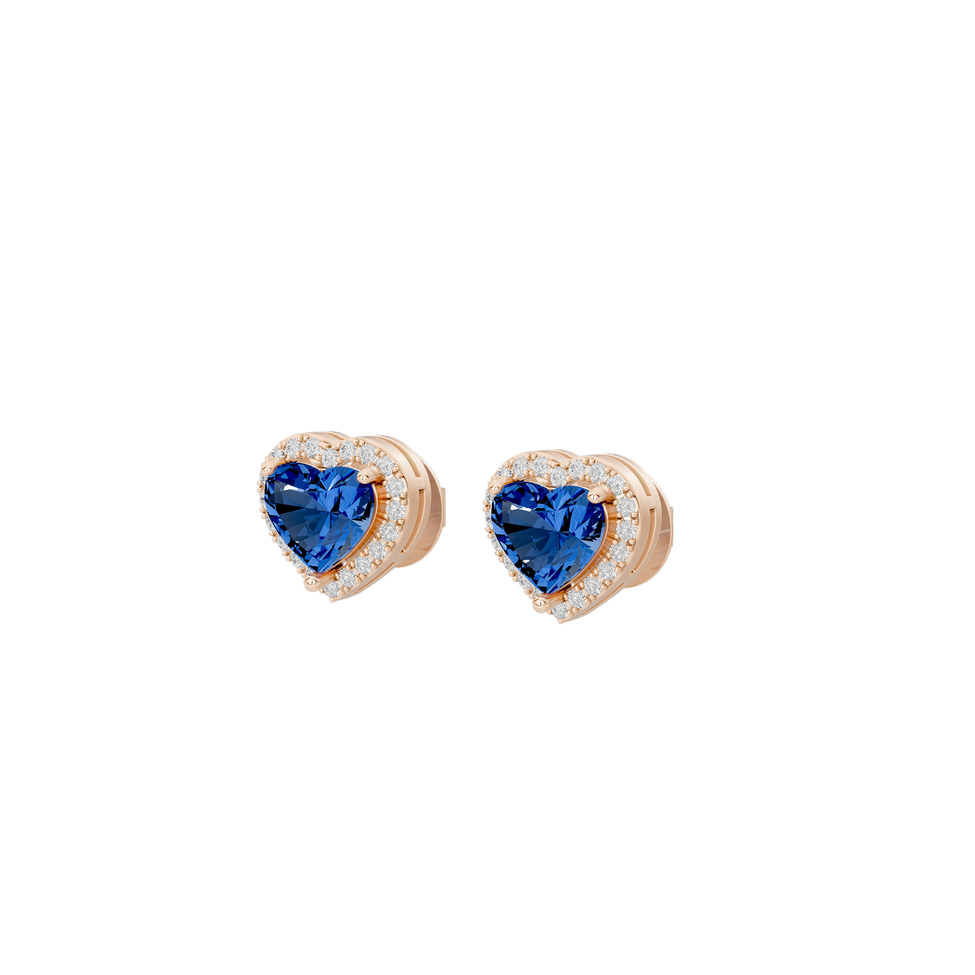Sparkly Heart 1.815 Carat Lab Grown Diamond Earrings