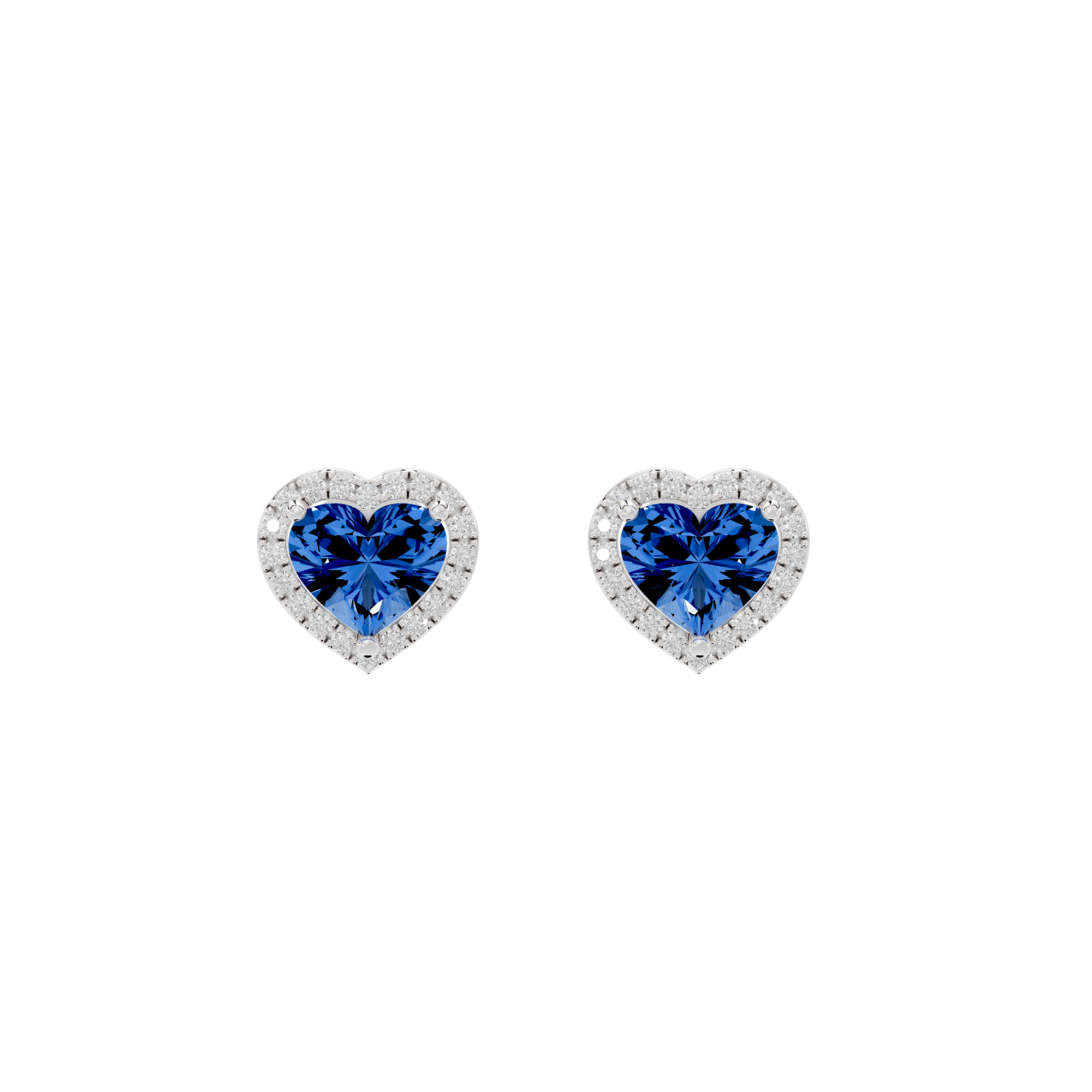 Sparkly Heart 1.815 Carat Lab Grown Diamond Earrings
