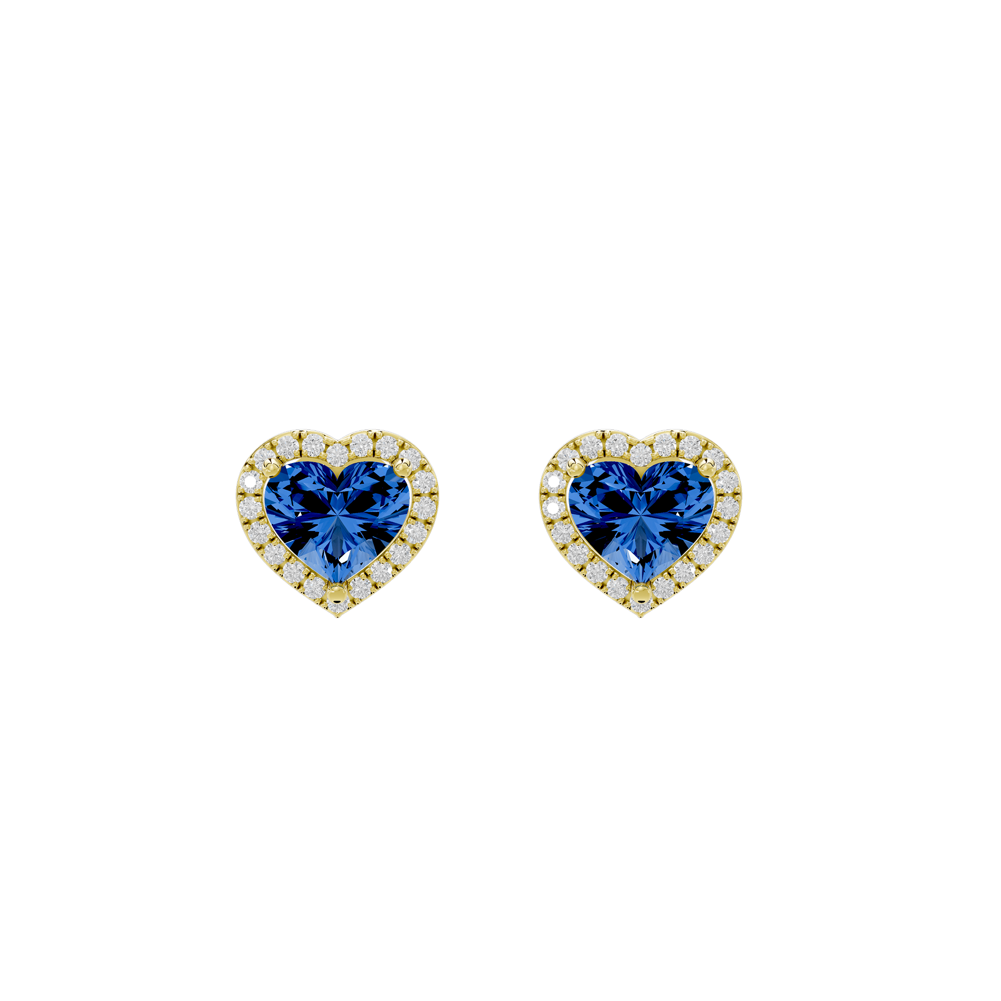 Sparkly Heart 1.815 Carat Lab Grown Diamond Earrings