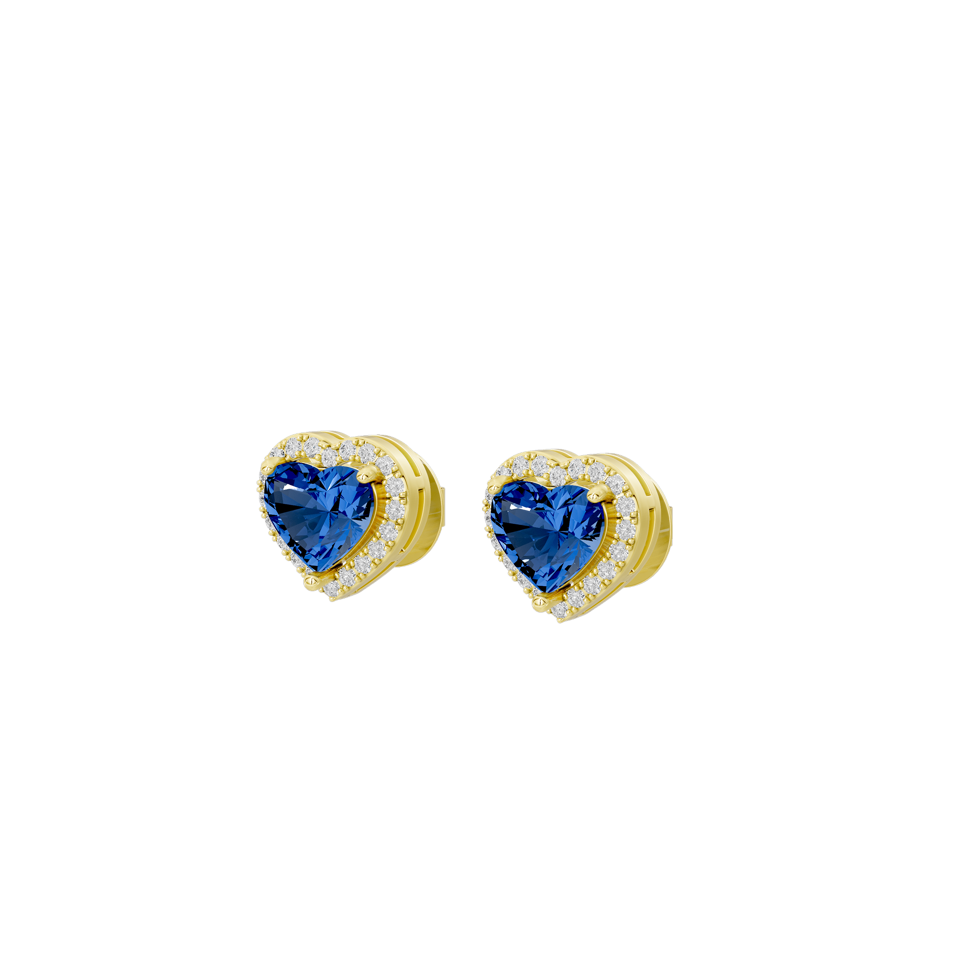 Sparkly Heart 1.815 Carat Lab Grown Diamond Earrings