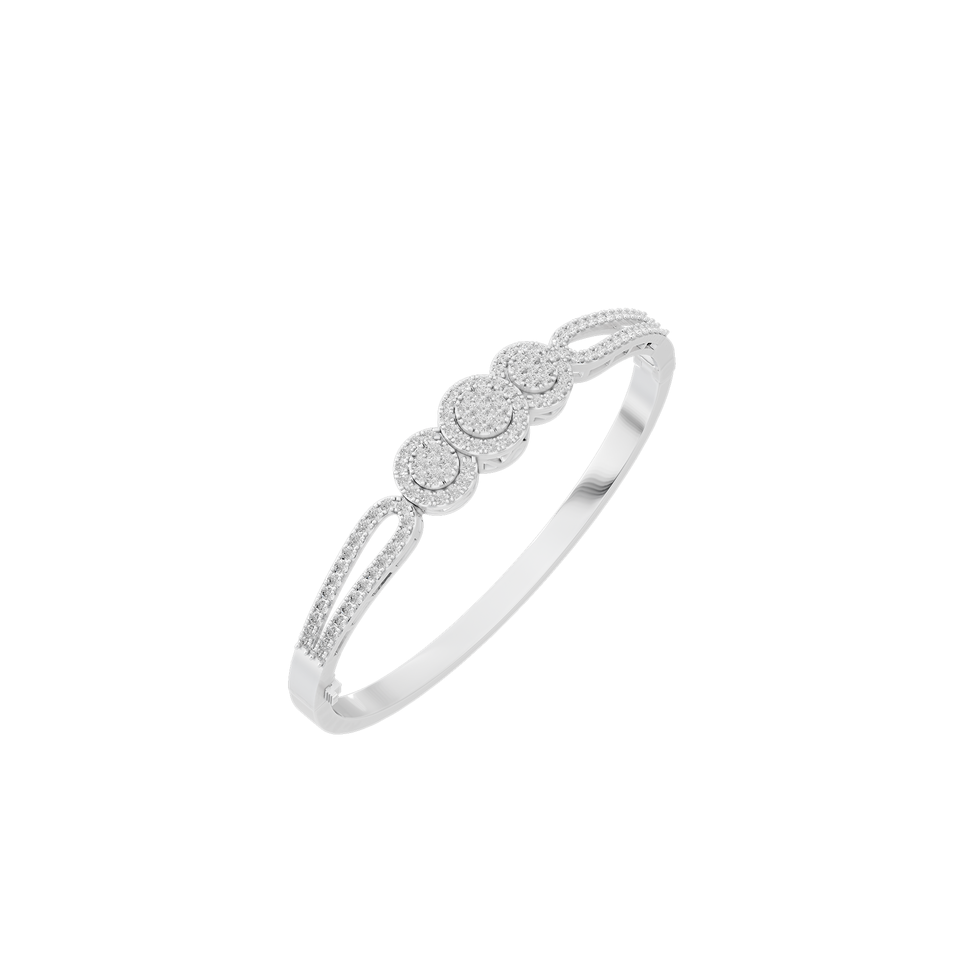 Trinity Spark Wristband 2.273 Carat Lab Grown Diamond Bracelet