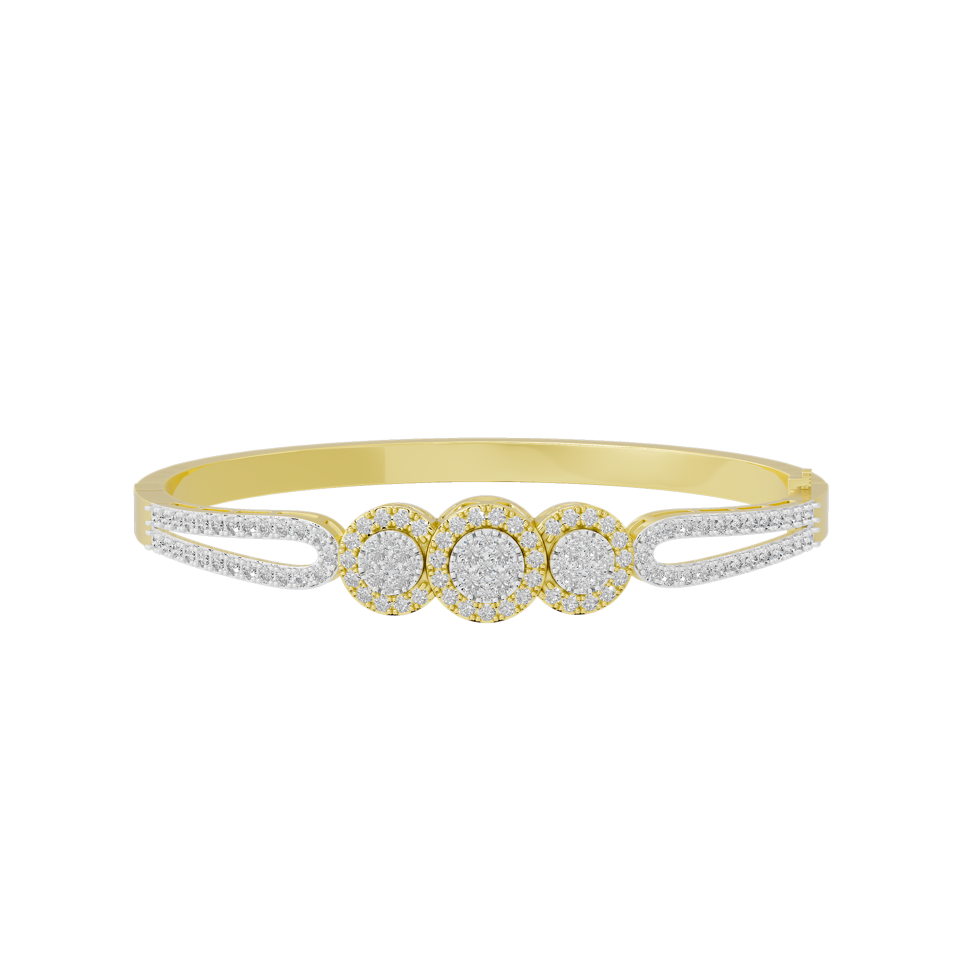 Trinity Spark Wristband 2.273 Carat Lab Grown Diamond Bracelet
