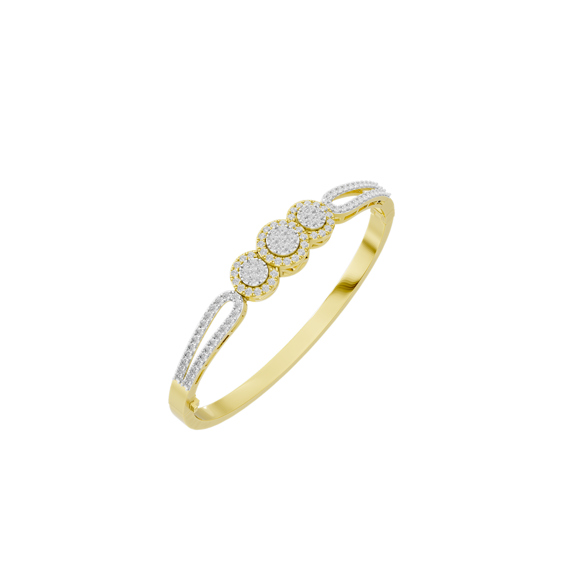 Trinity Spark Wristband 2.273 Carat Lab Grown Diamond Bracelet