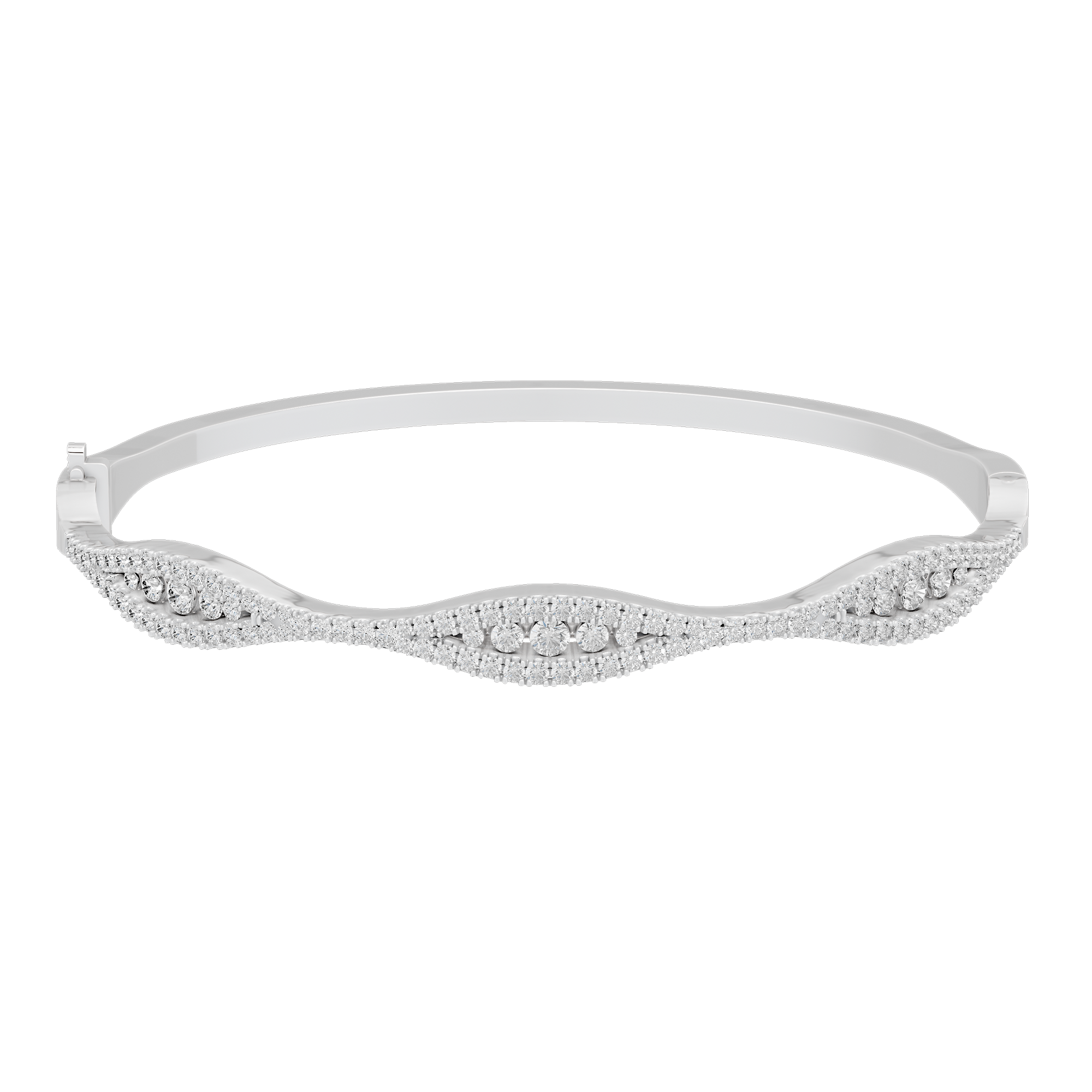 No Game Wristband 1.199 Carat Lab Grown Diamond Bracelet