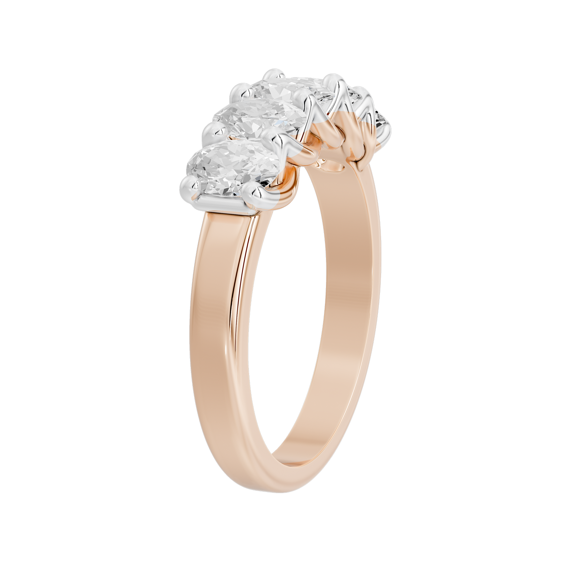 Trio Shine 1.492 Lab Grown Diamond Ring