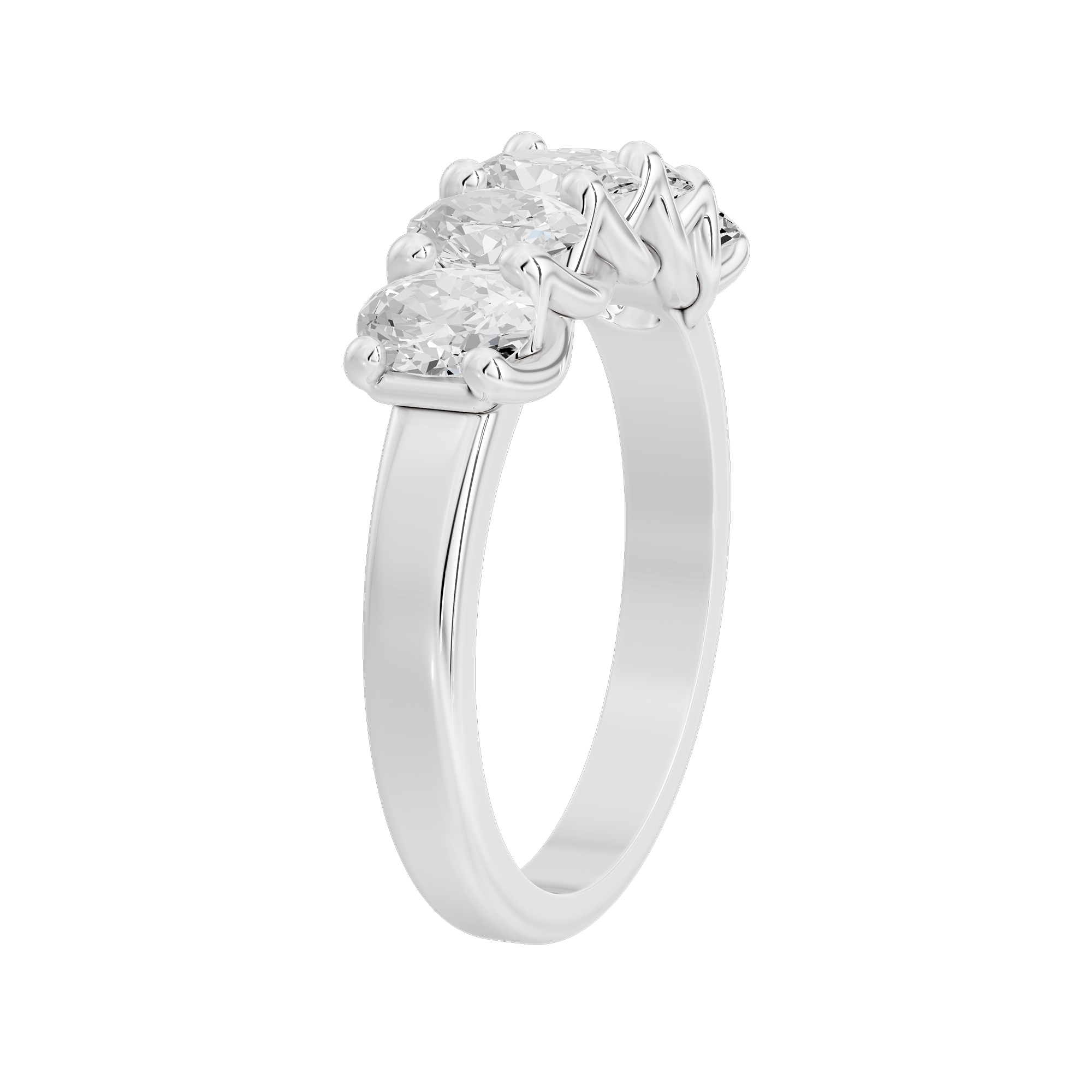 Trio Shine 1.492 Lab Grown Diamond Ring