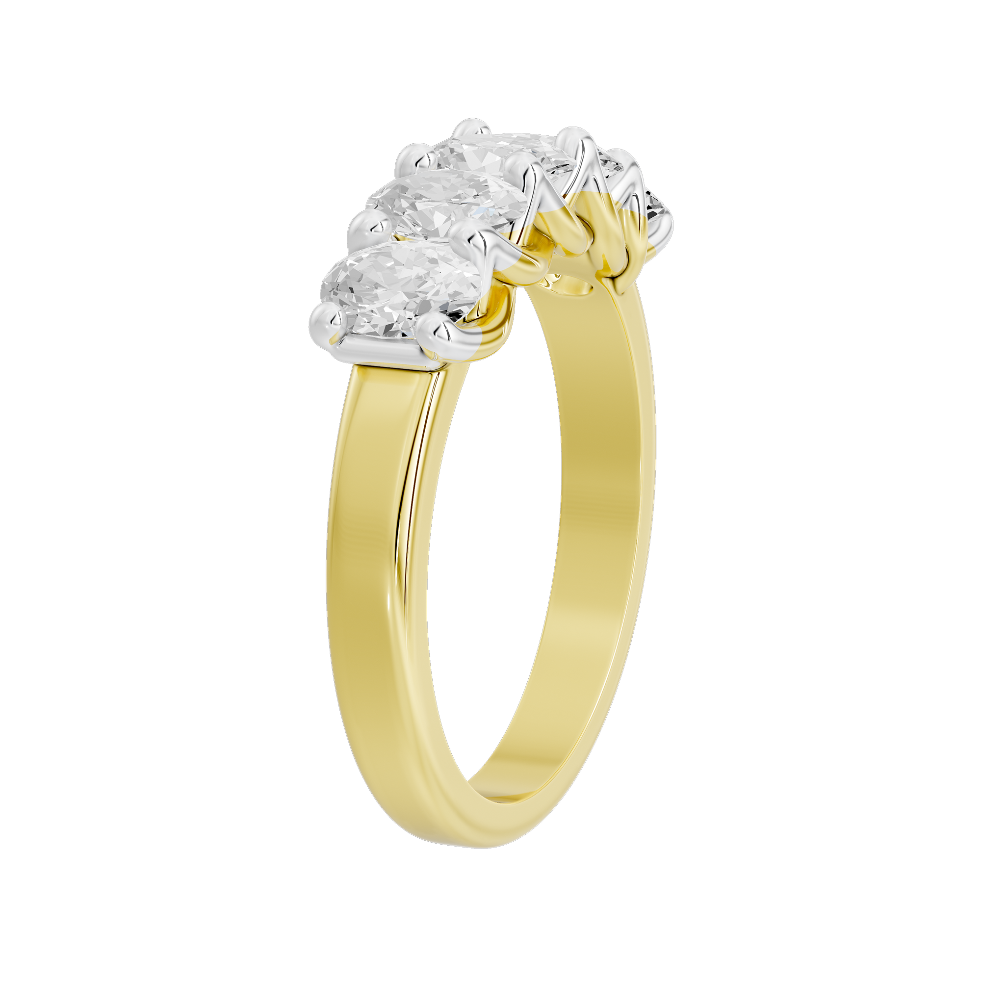 Trio Shine 1.492 Lab Grown Diamond Ring