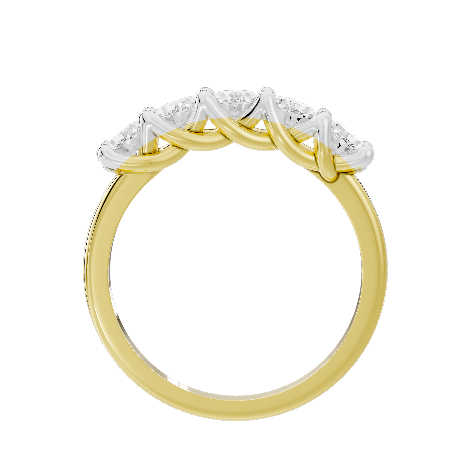 Trio Shine 1.492 Lab Grown Diamond Ring