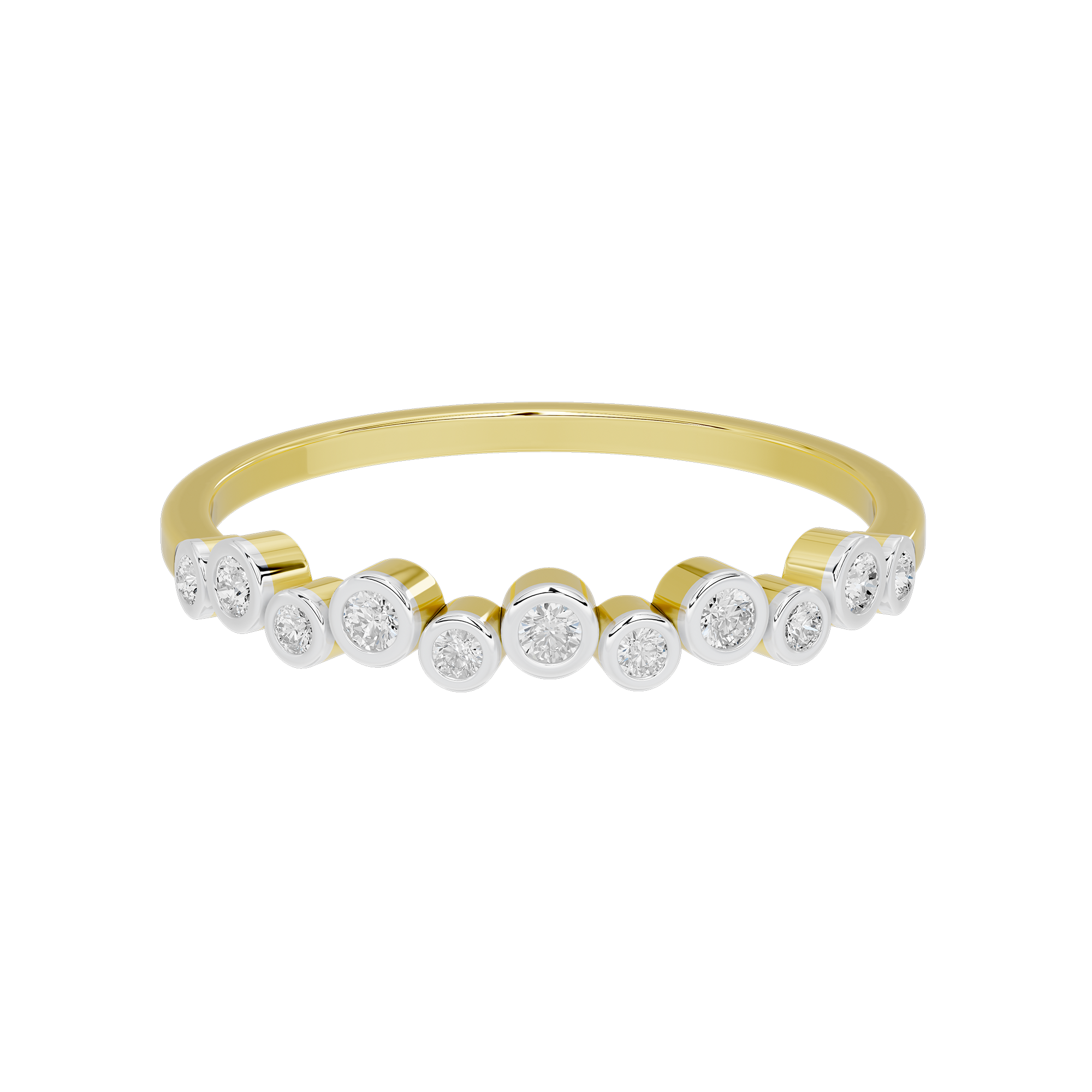 No Chill stationed bezel 0.143 Carat Lab Grown Diamond Ring