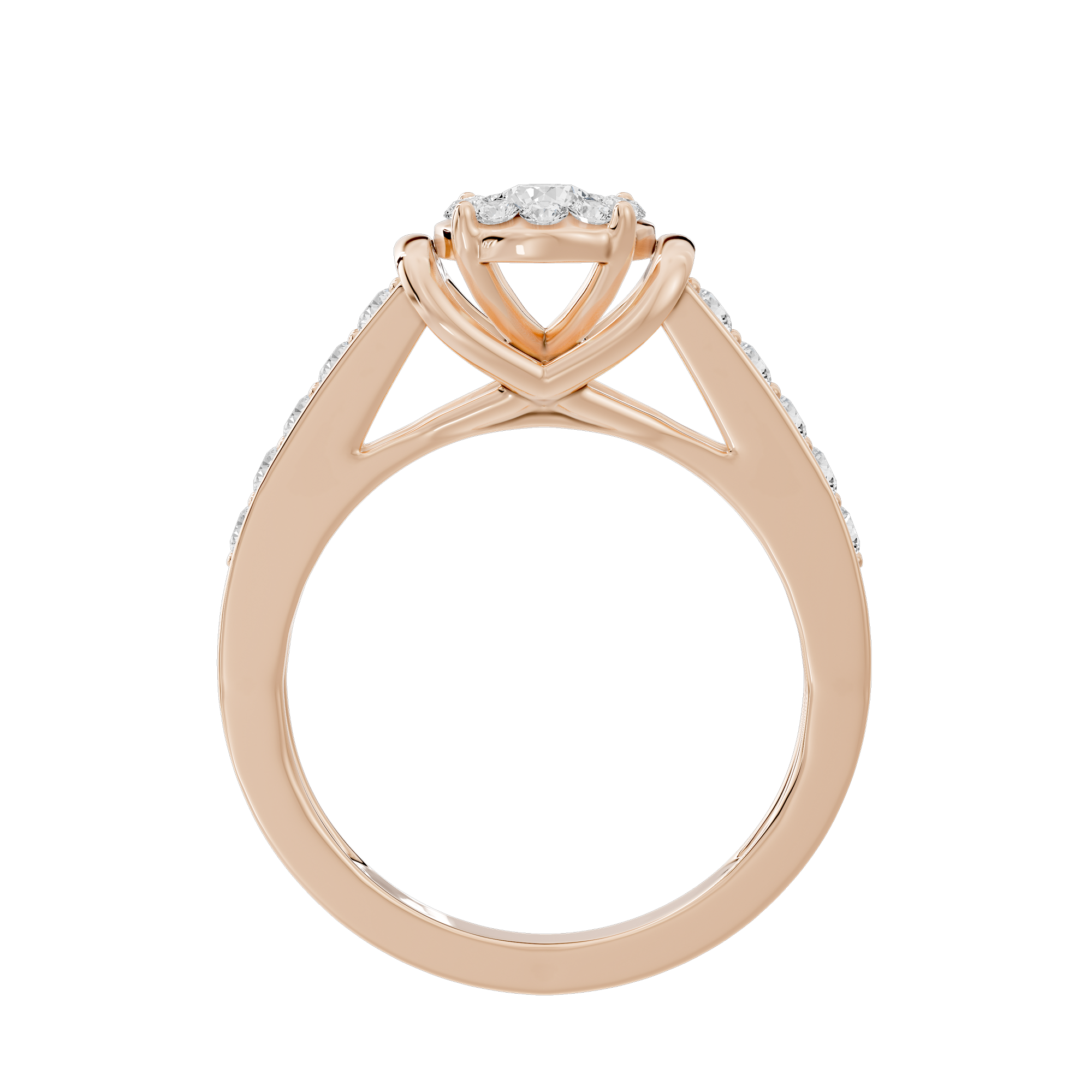 Crush Code illusia 0.612 Carat Lab Grown Diamond Ring