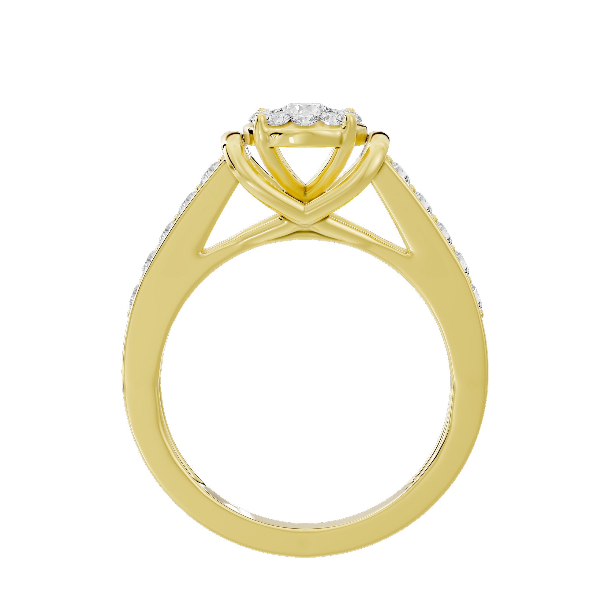 Crush Code illusia 0.612 Carat Lab Grown Diamond Ring