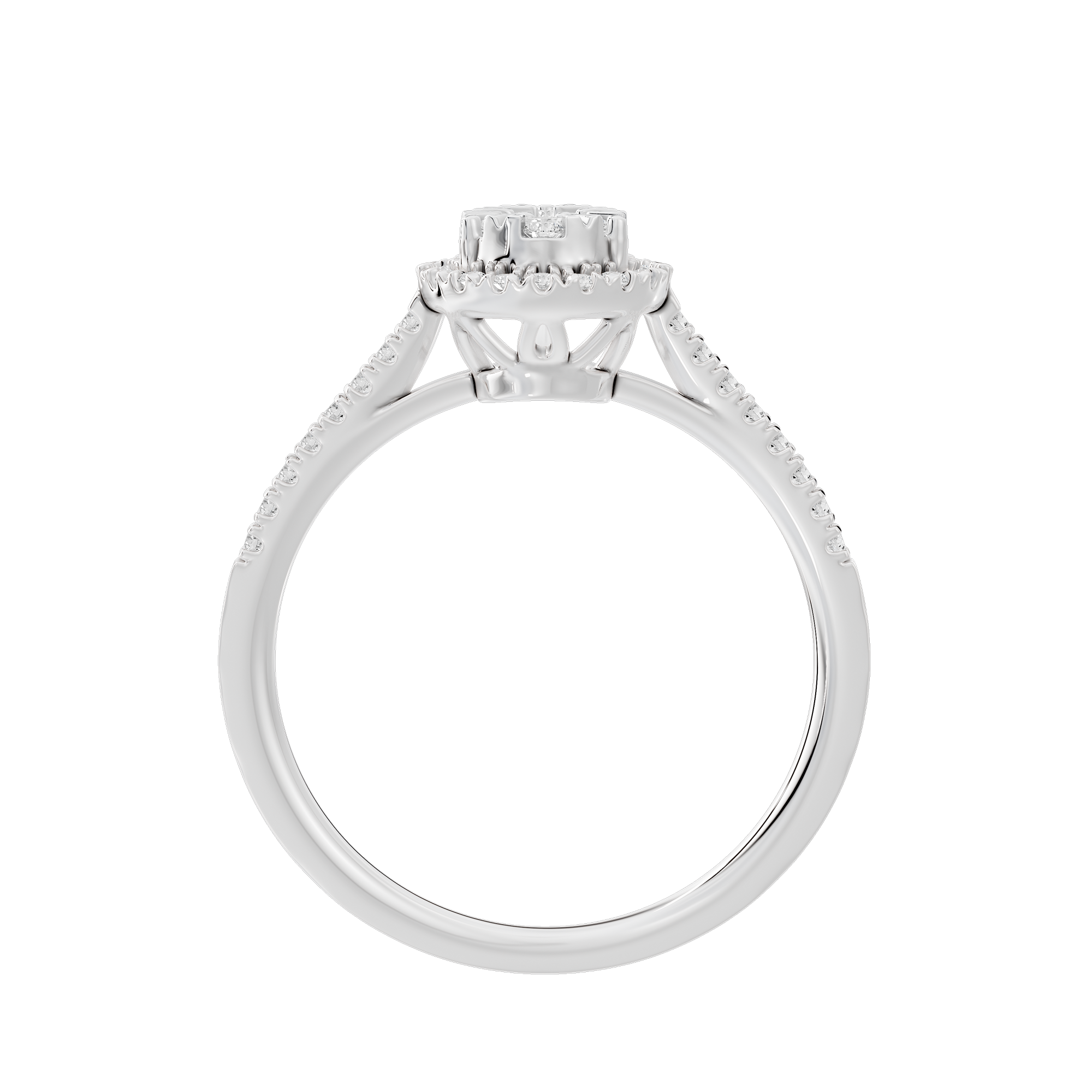 Pear Crownlight 0.419 Carat Lab Grown Diamond Ring
