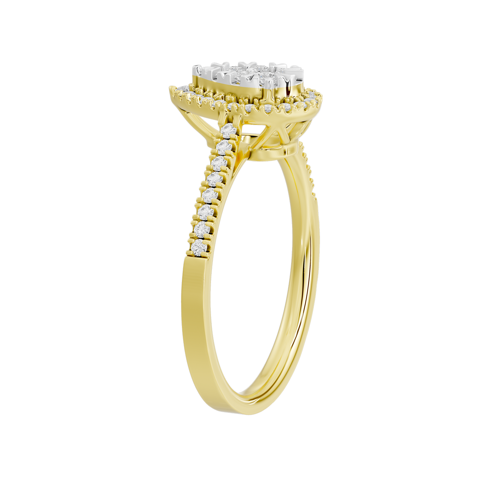Pear Crownlight 0.419 Carat Lab Grown Diamond Ring
